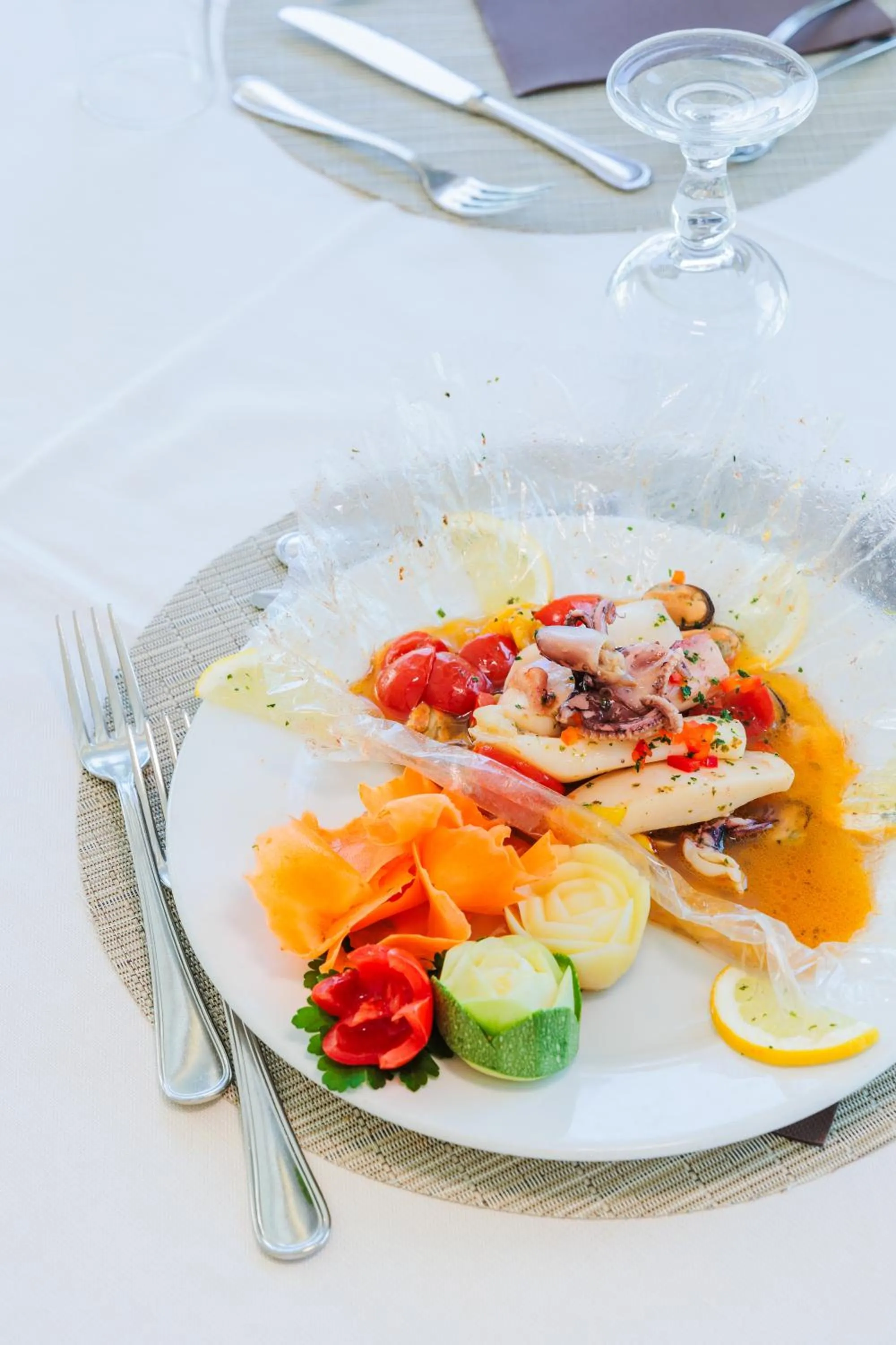 Restaurant/places to eat in Hotel Centrale Miramare