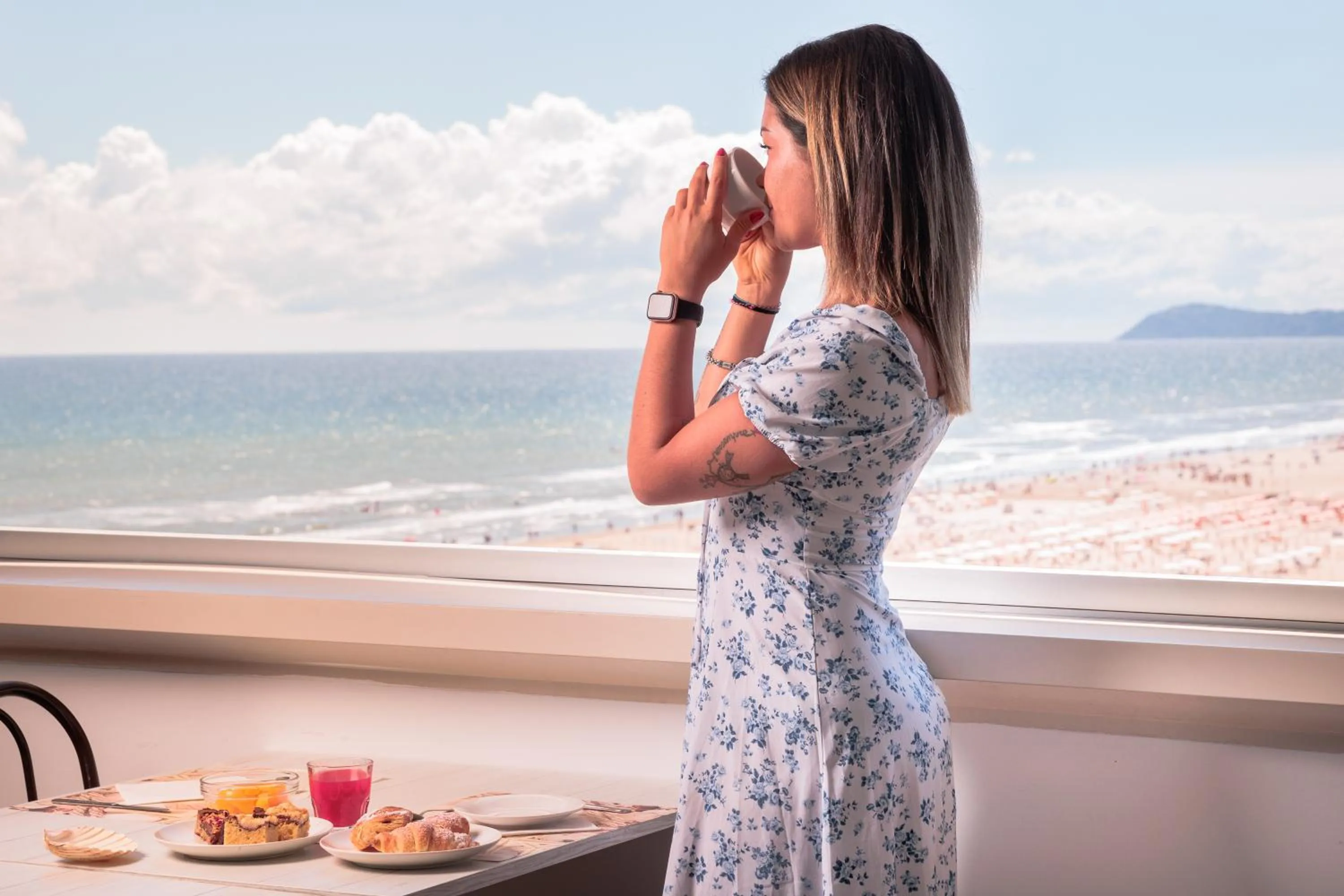 Breakfast in Hotel Centrale Miramare