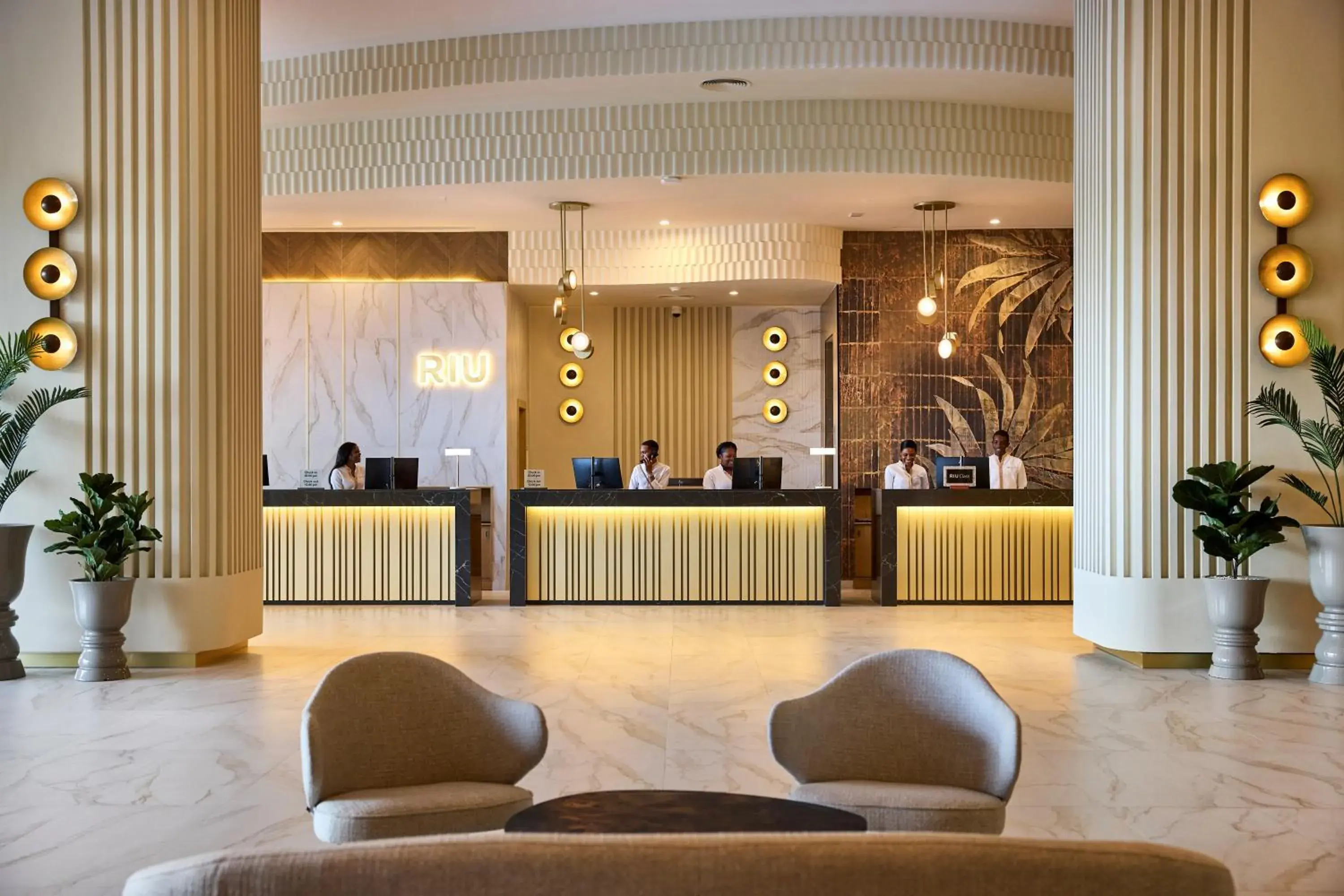 Lobby or reception in Riu Palace Aquarelle - All Inclusive Lobby or reception in Riu Palace Aquarelle - All Inclusive