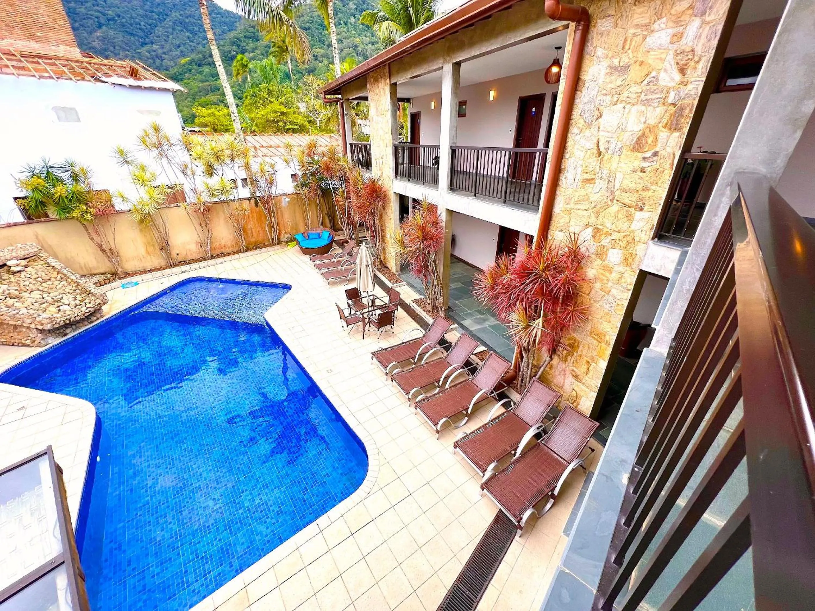 Bird's eye view in Pousada NAAN Lázaro Ubatuba