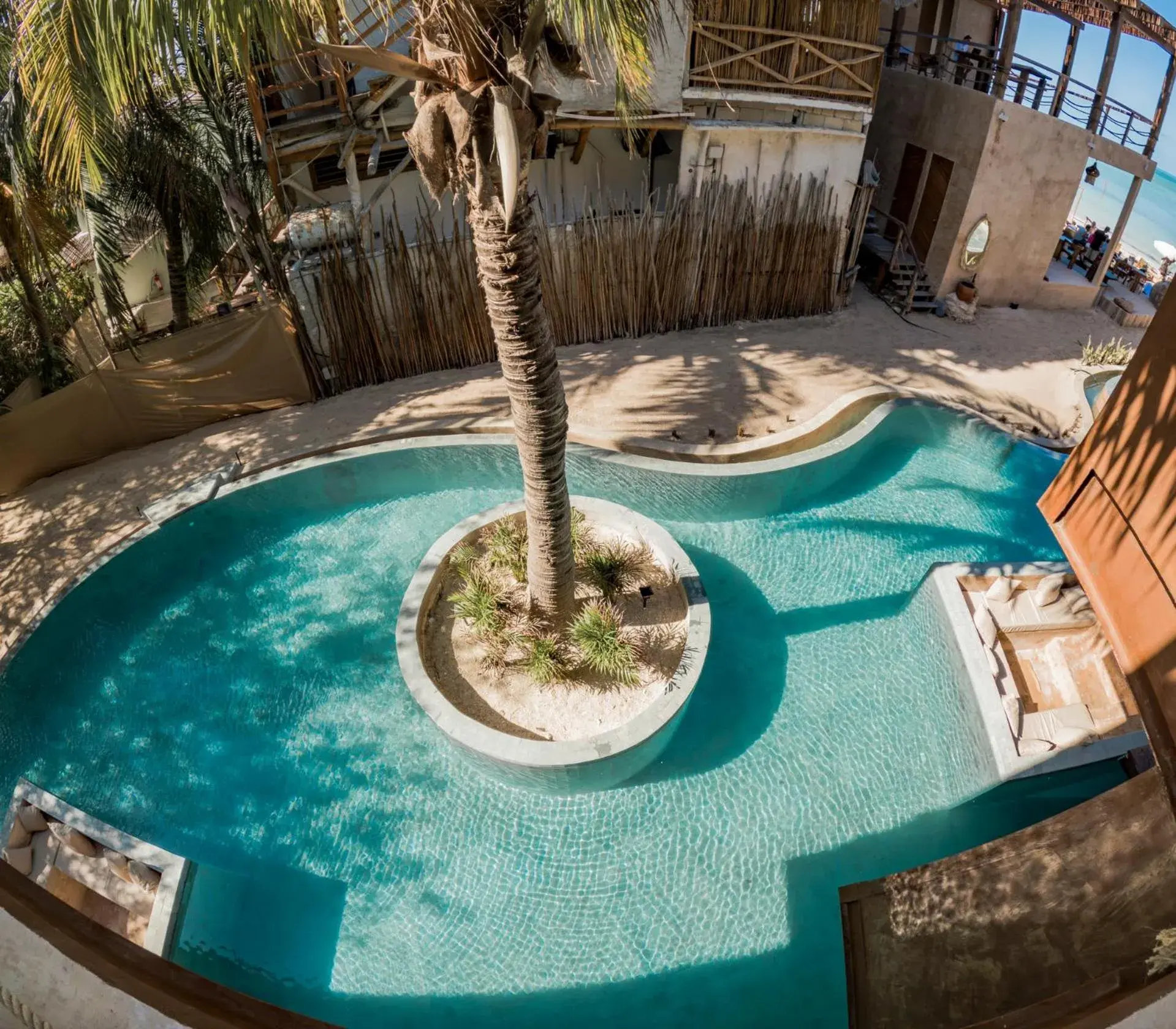 Swimming pool in AWA Holbox Hotel Boutique - Beach Front Swimming pool in AWA Holbox Hotel Boutique - Beach Front