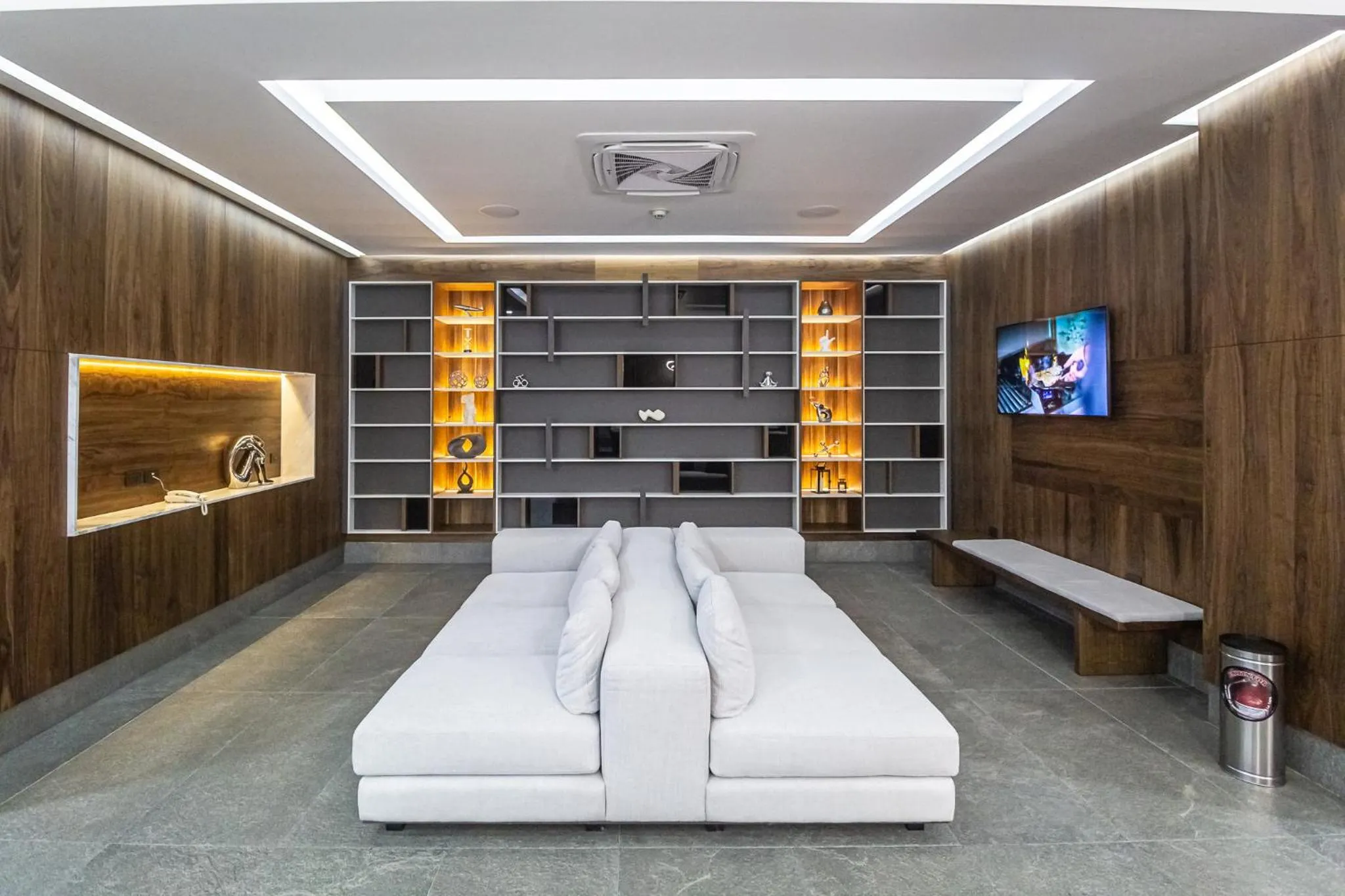 Living room, Bed in Hoteles Piedra Alta by De Los Perez