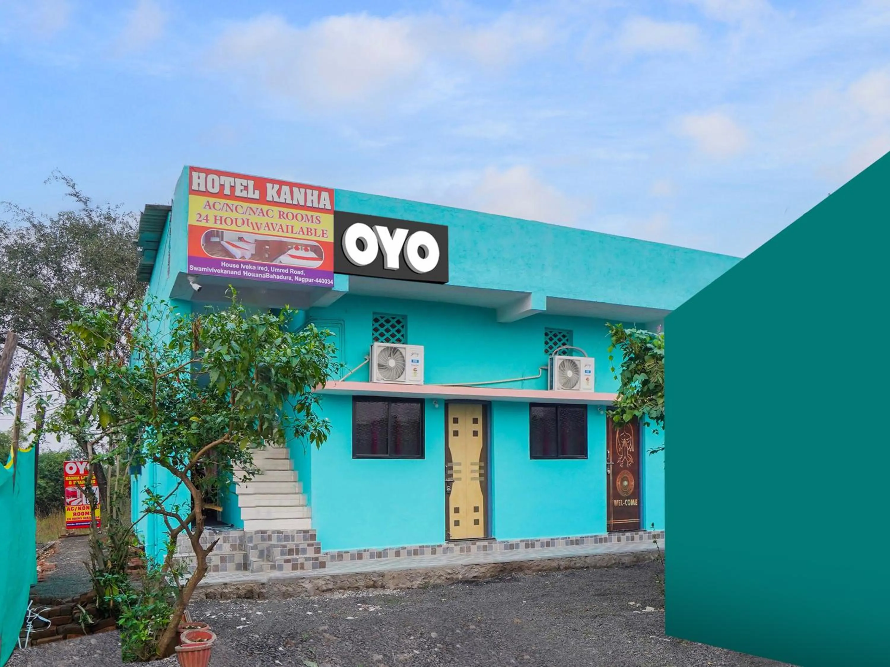 Facade/entrance in Hotel O Kanha