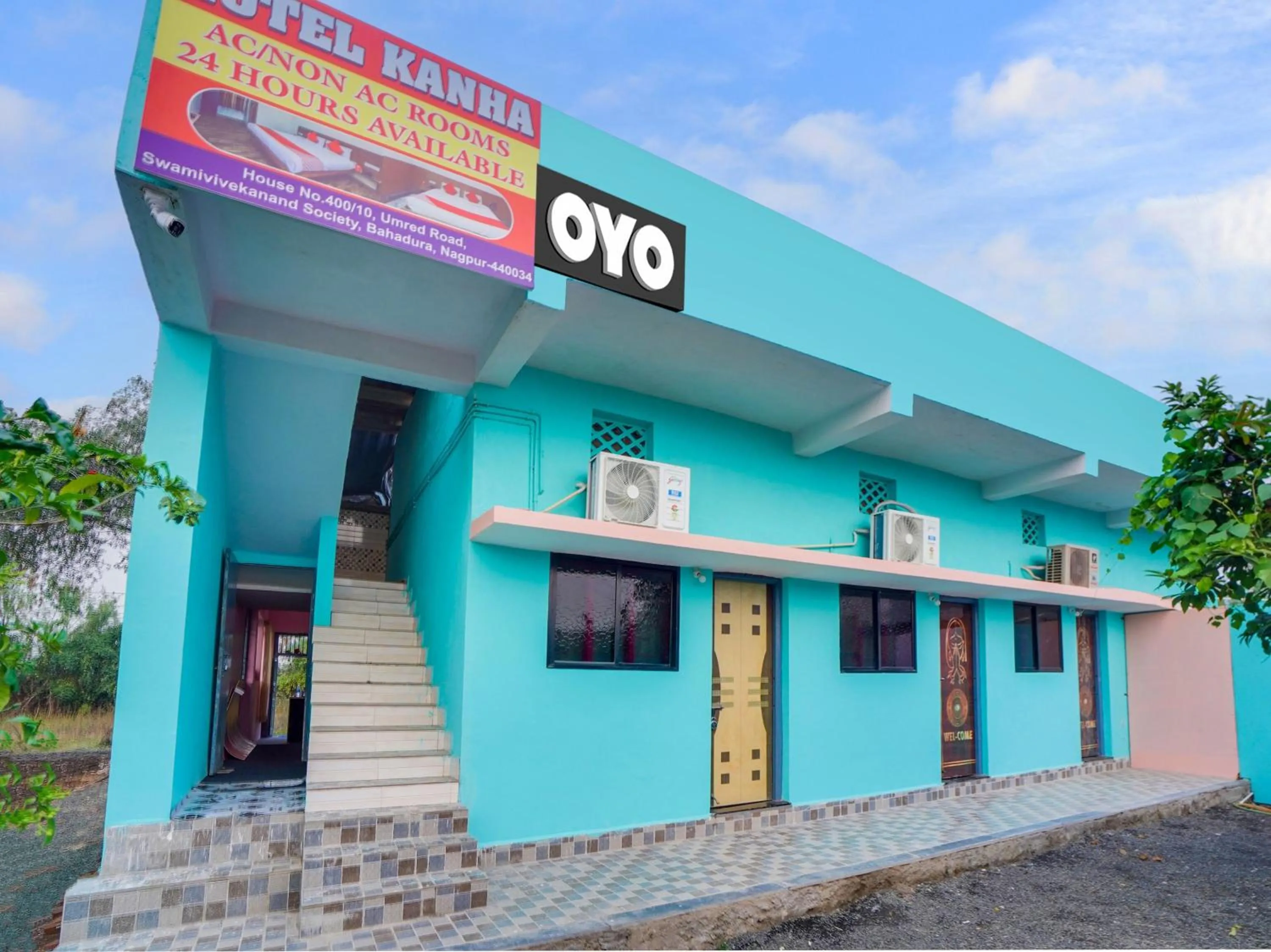 Facade/entrance in Hotel O Kanha