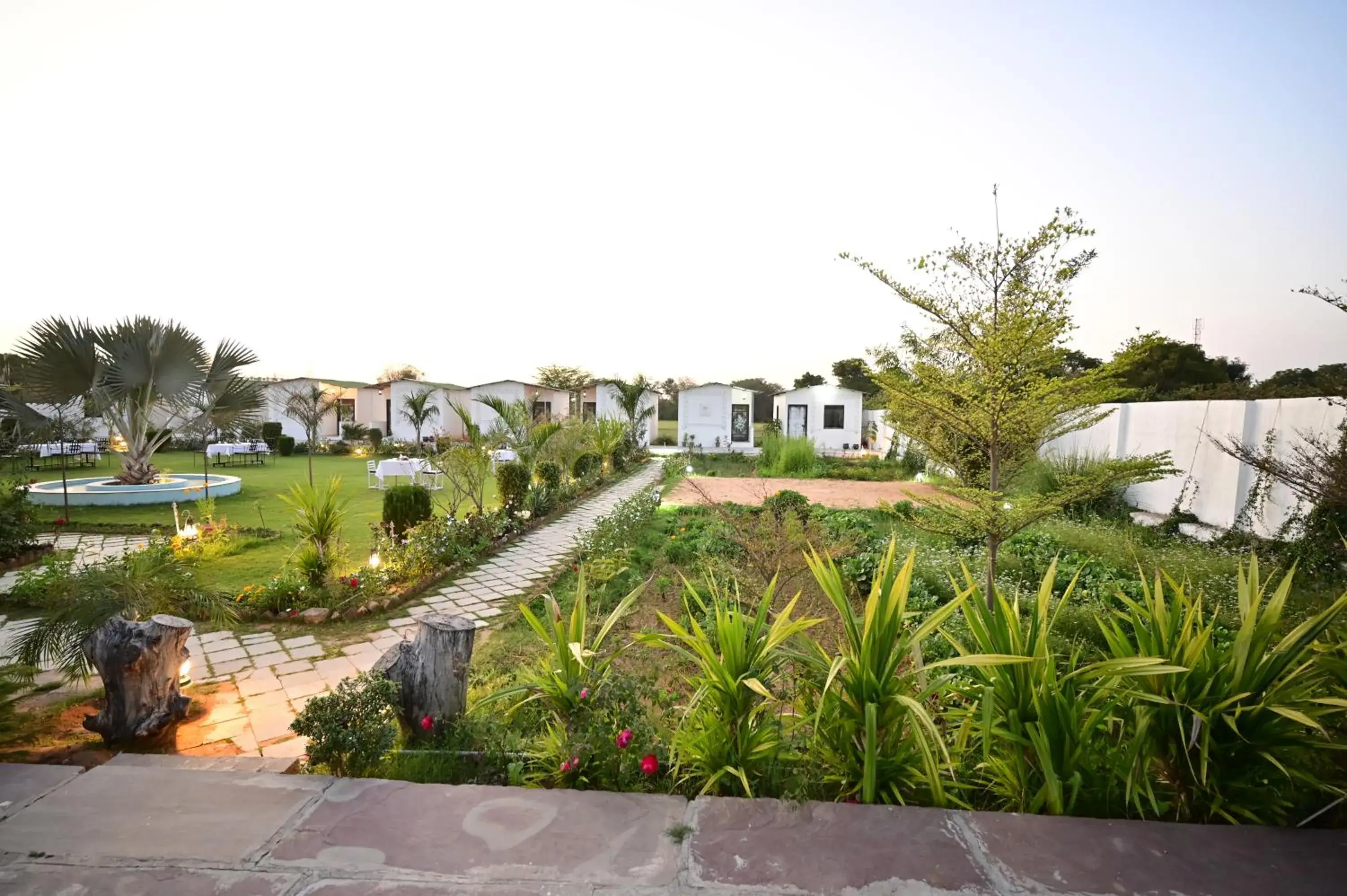 Garden view in The castle crown - Hem Vilas Resort Ranthambhore Garden view in The castle crown - Hem Vilas Resort Ranthambhore
