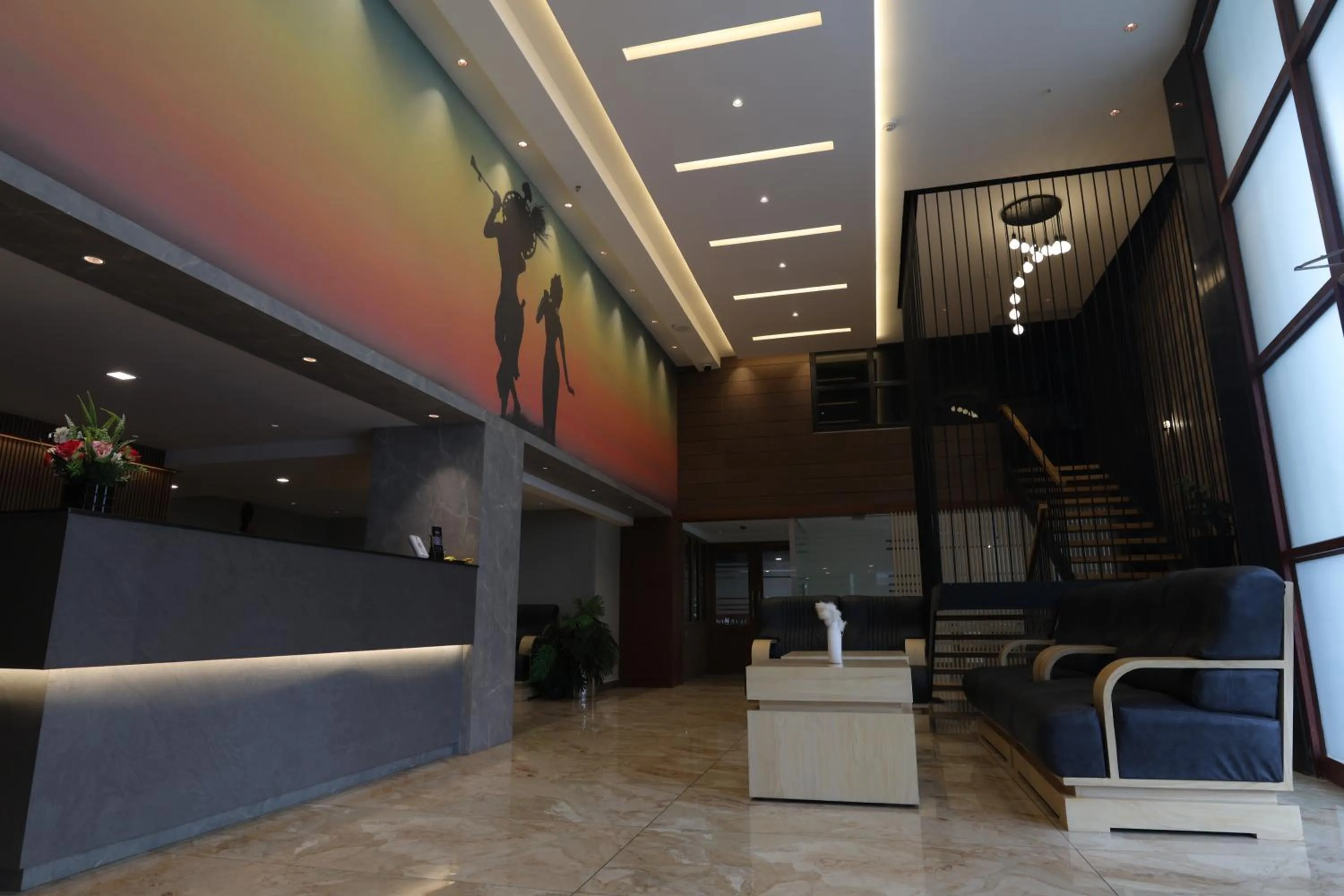 Lobby or reception in Hotel Mangala Temple View