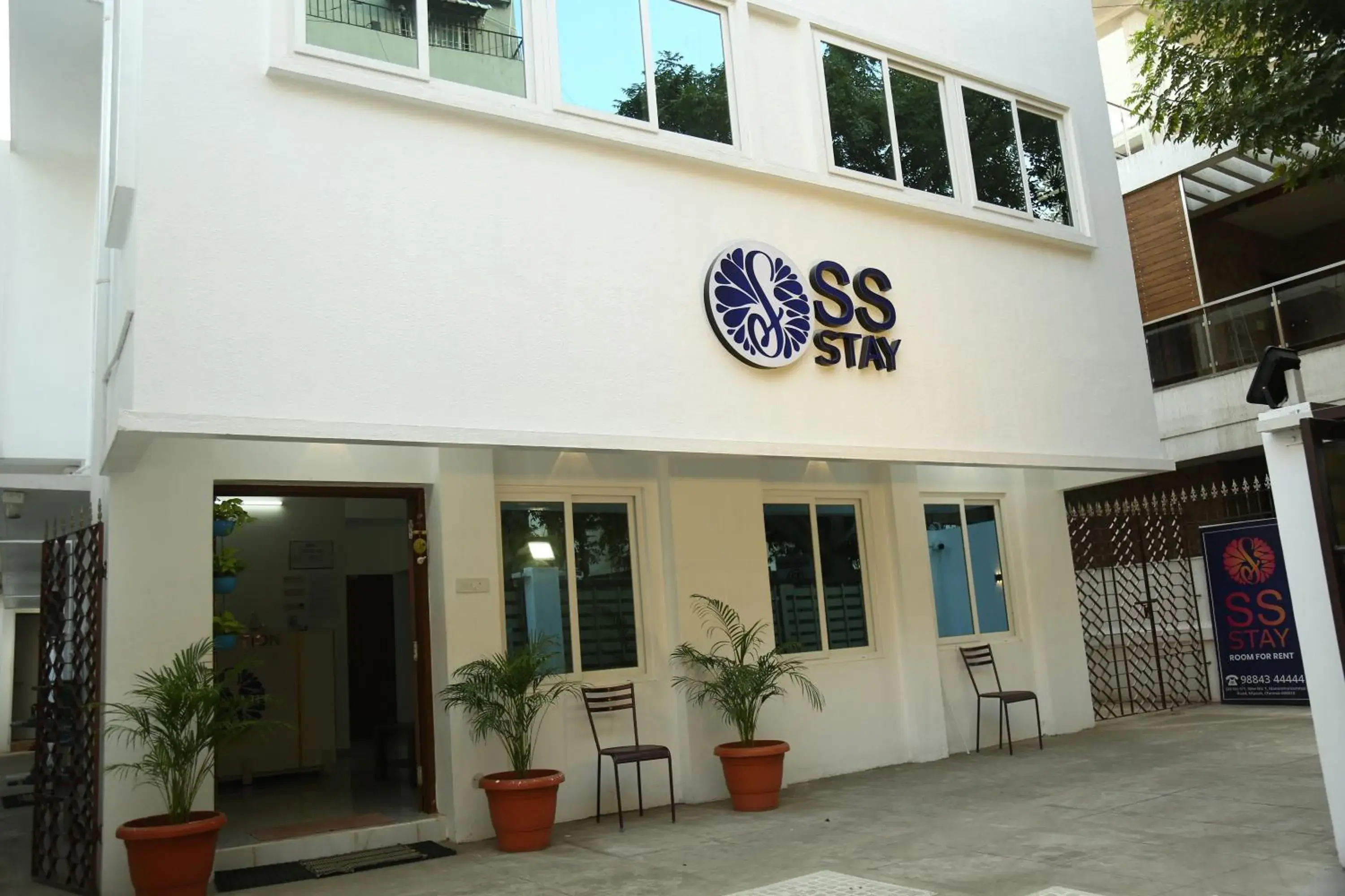 Facade/entrance in SS Stay Kilpauk Chennai Facade/entrance in SS Stay Kilpauk Chennai