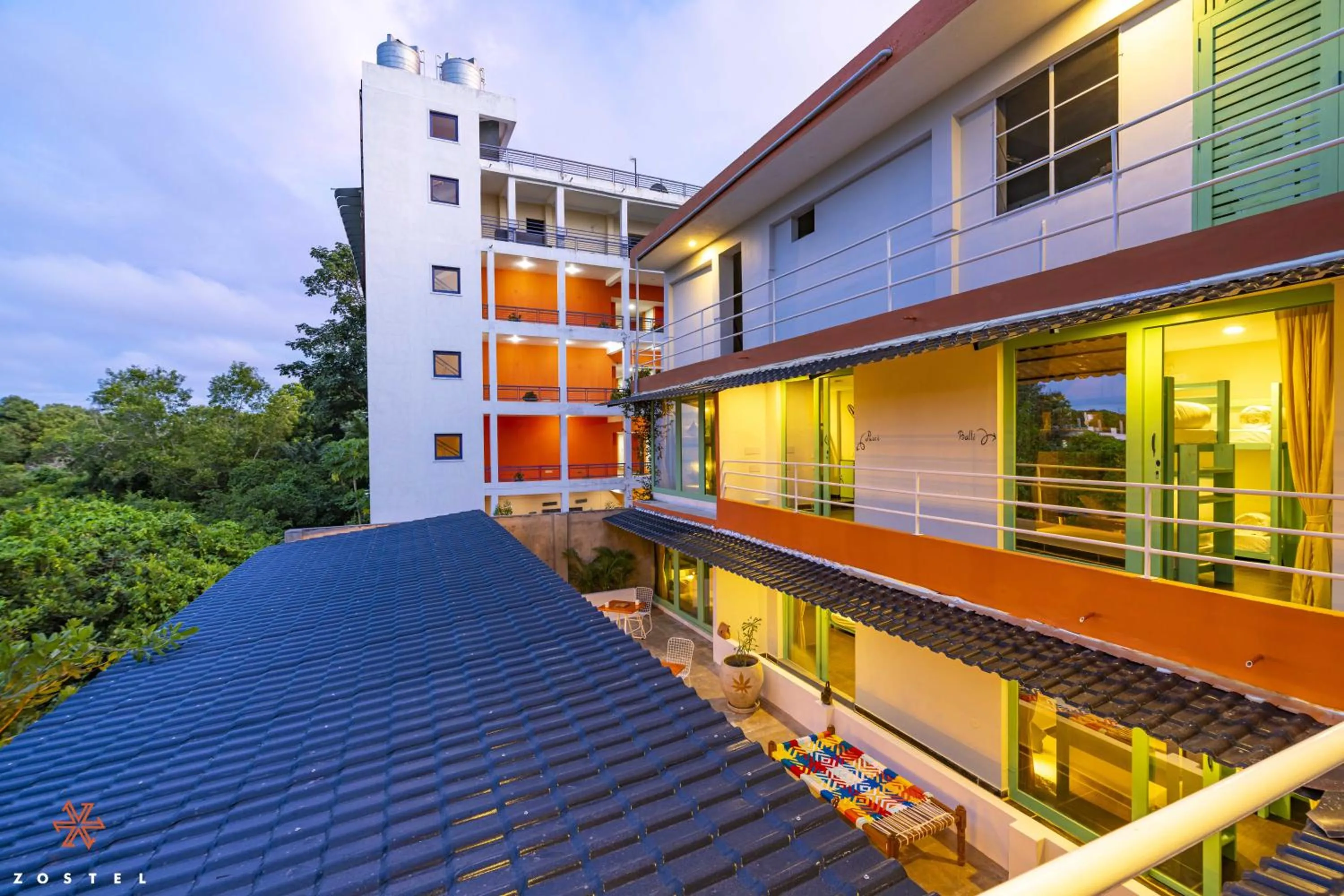 Property building in Zostel Pondicherry, Auroville Road