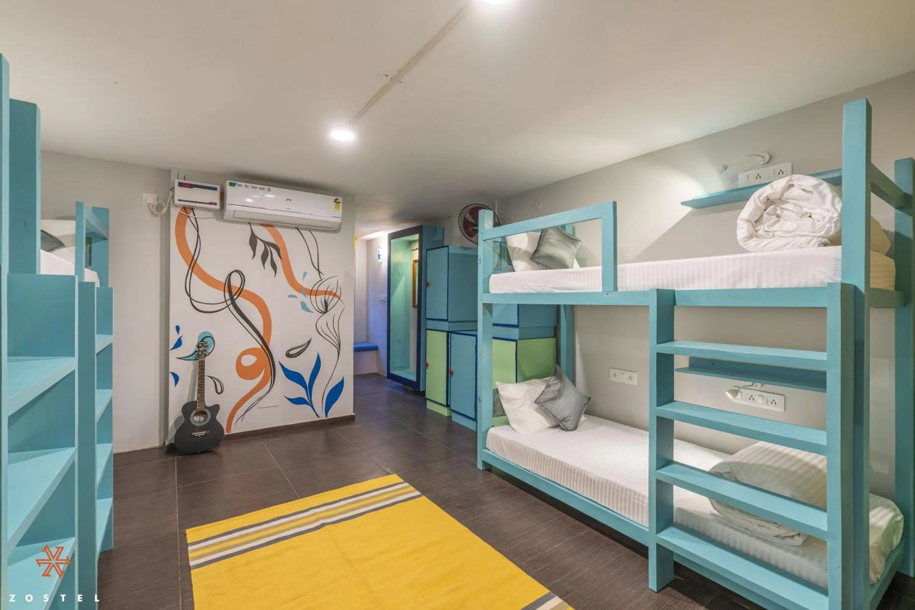 Photo of the whole room, Bed in Zostel Pondicherry, Auroville Road