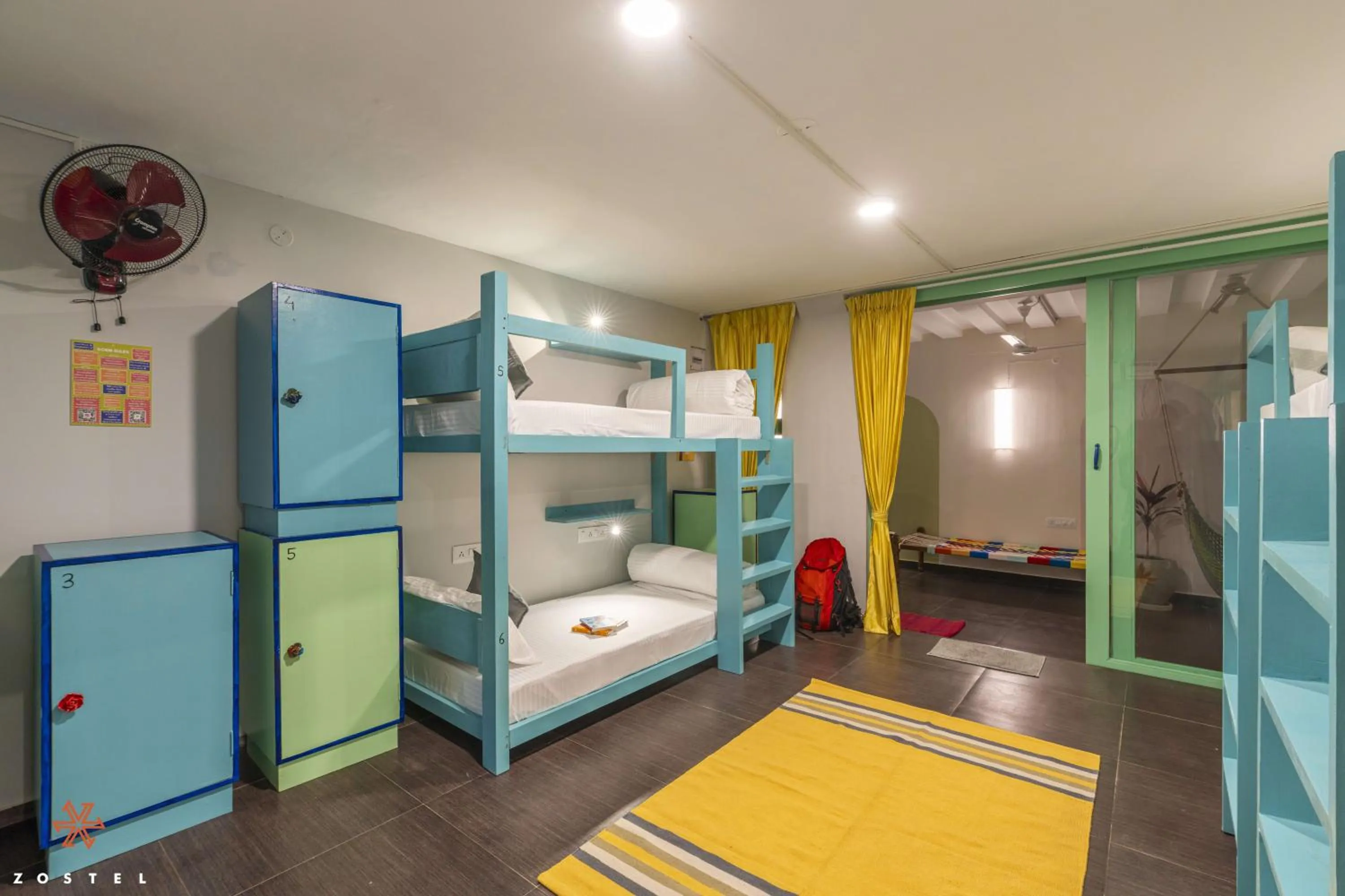 Bed in Zostel Pondicherry, Auroville Road