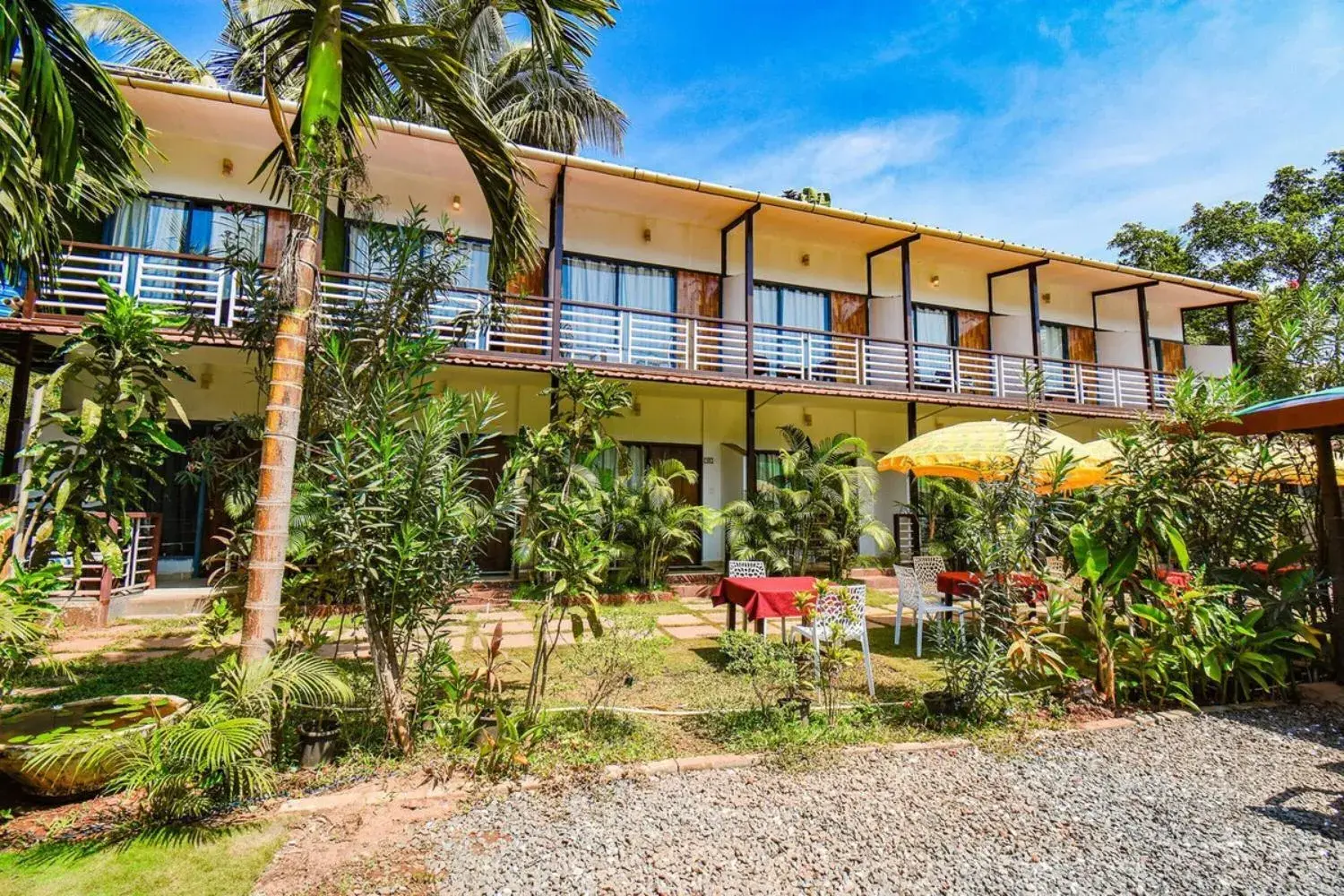 Property building in YogiTree Beach Resort & Cafe - 100m from Morjim Beach Property building in YogiTree Beach Resort & Cafe - 100m from Morjim Beach