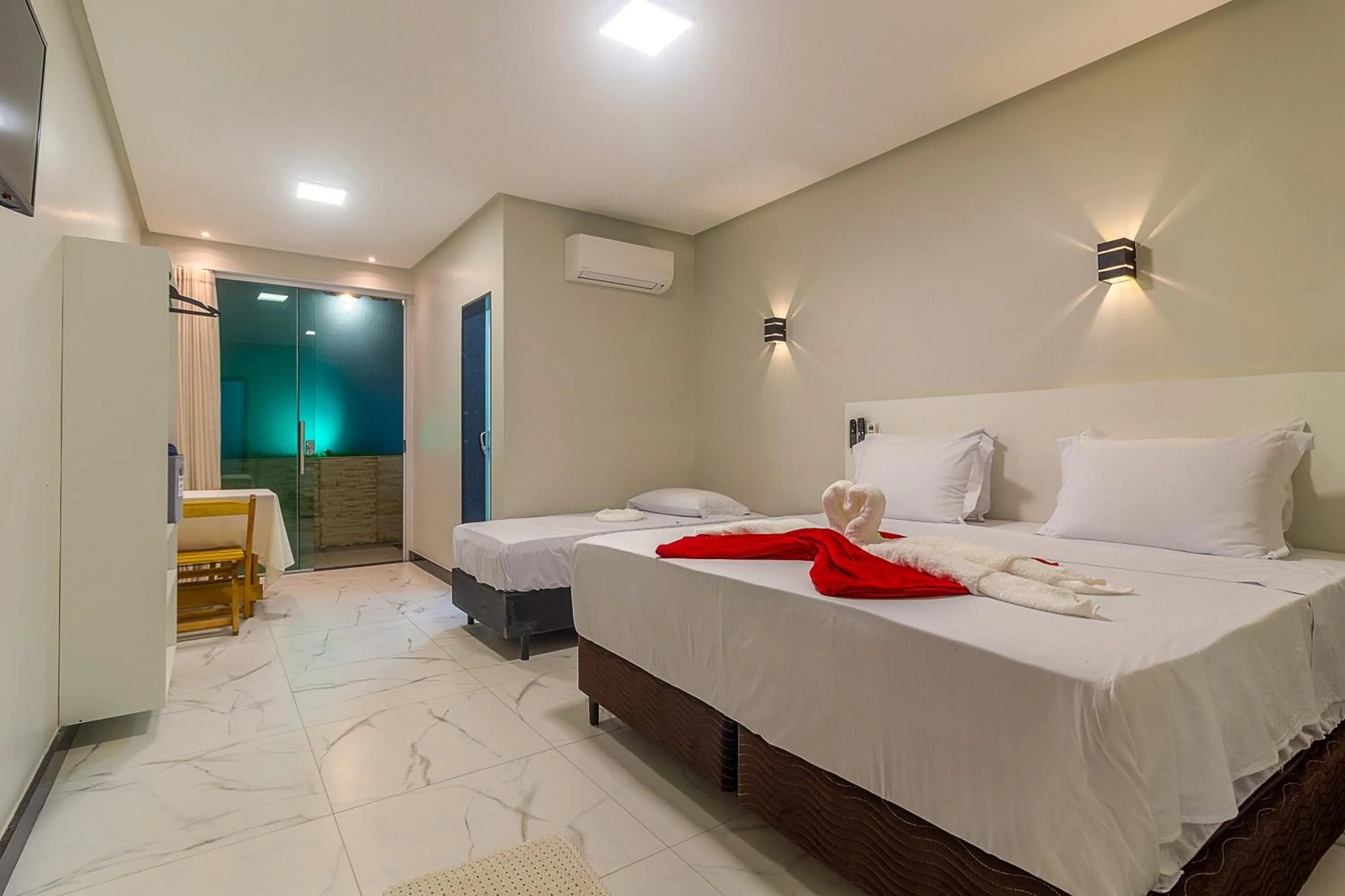 Bed in Hotel Pousada Tribalista