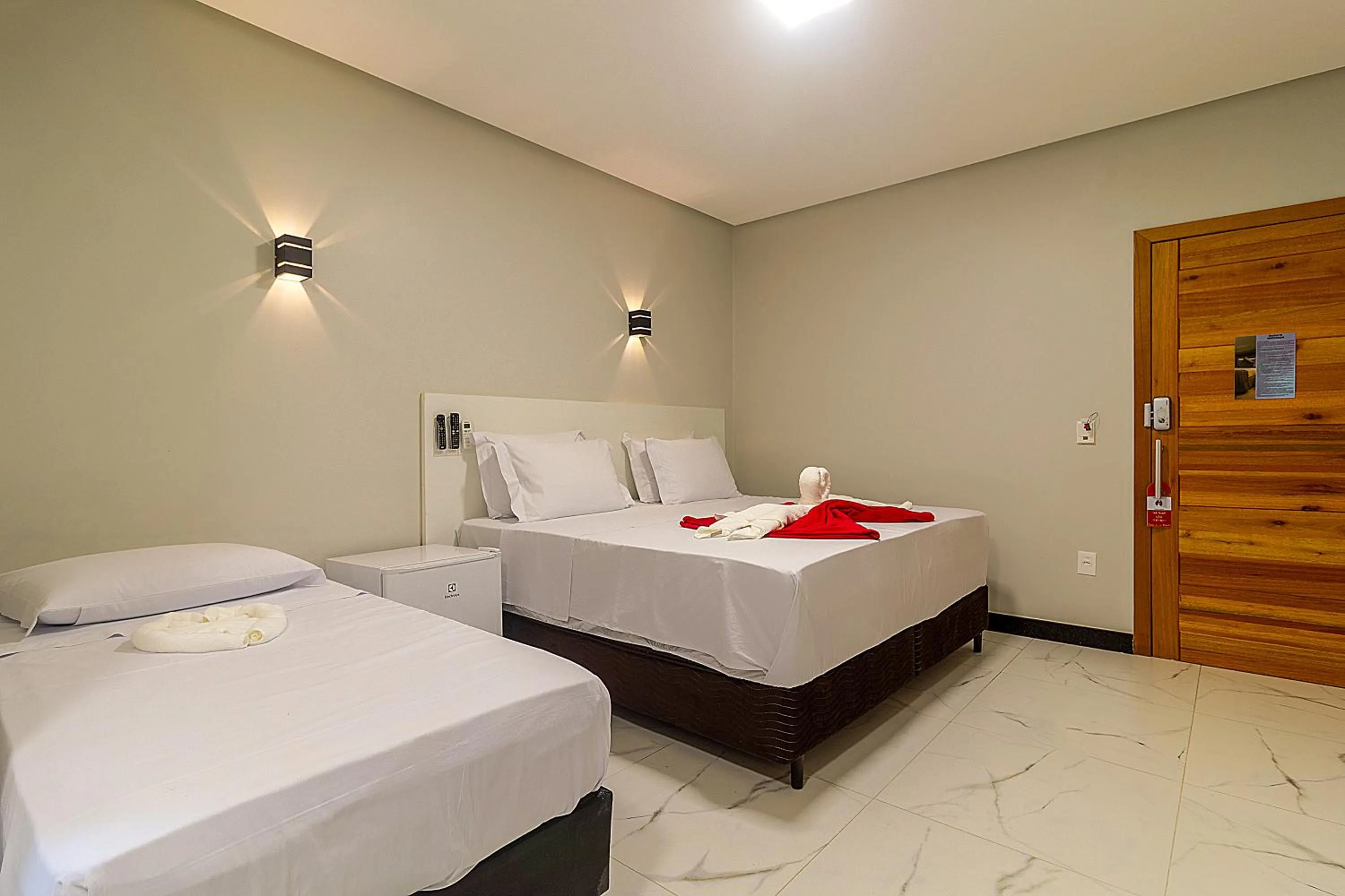 Bed in Hotel Pousada Tribalista