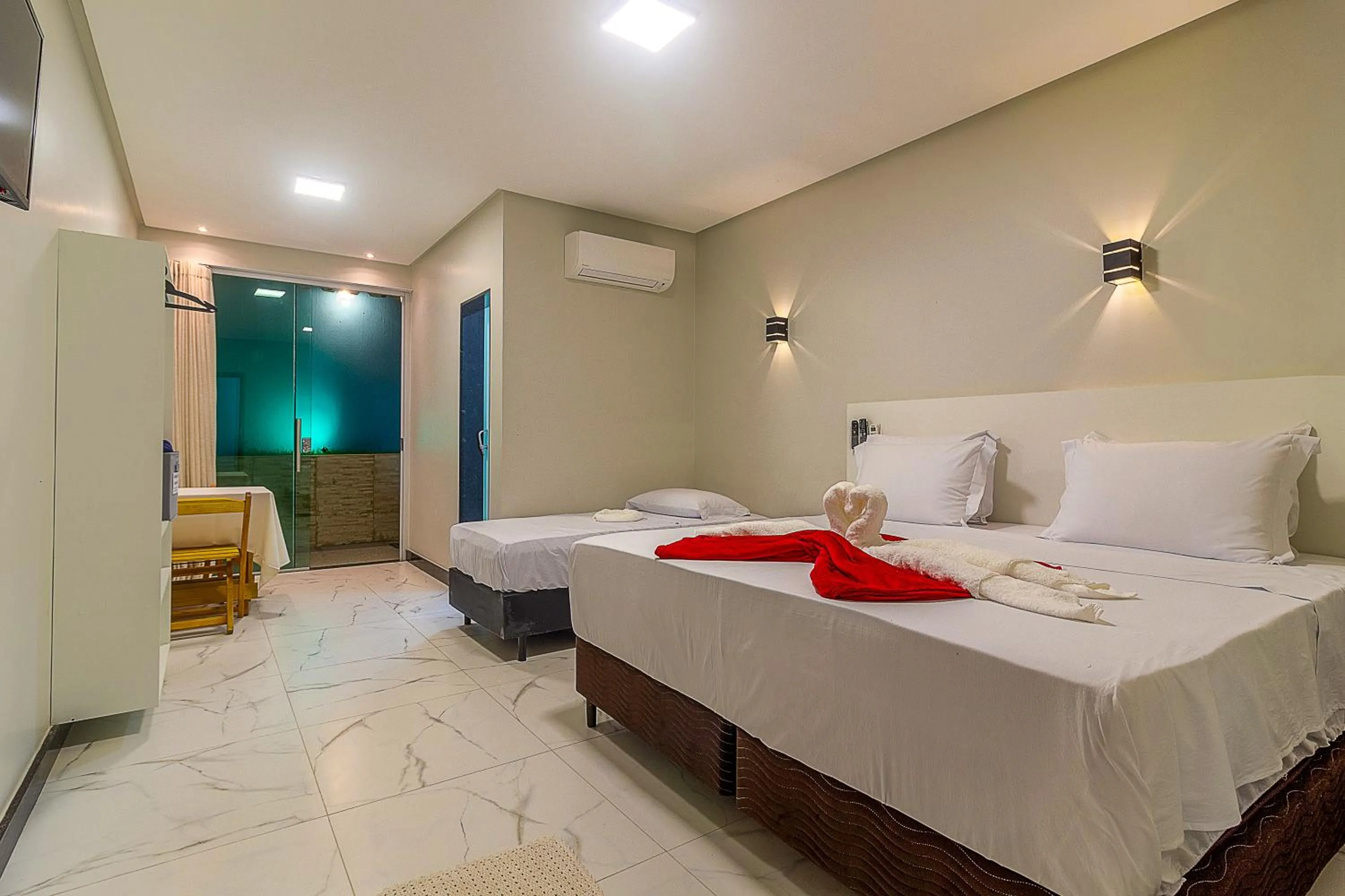 Bed in Hotel Pousada Tribalista