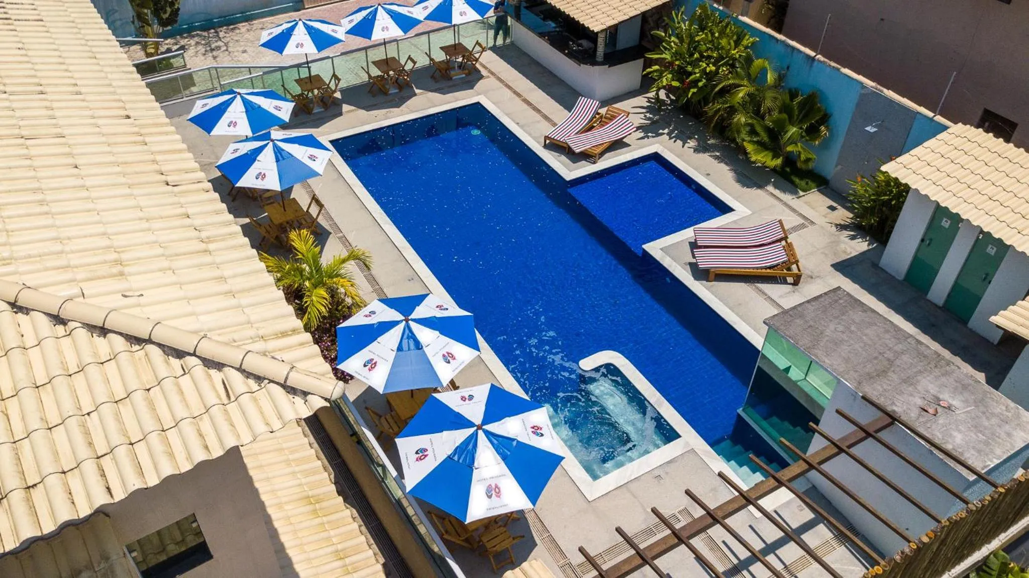 Pool view in Hotel Pousada Tribalista