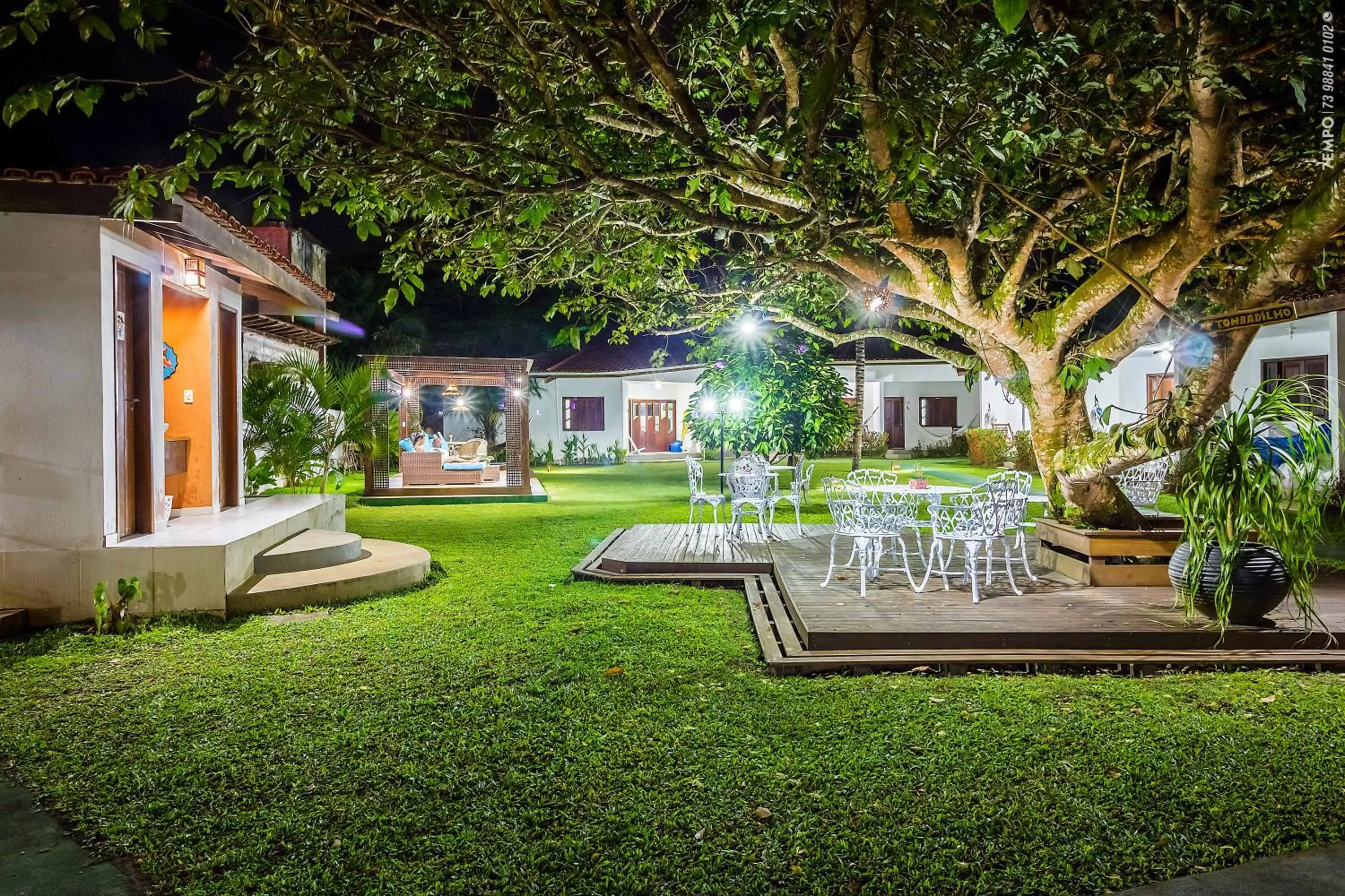 Patio in Pousada Galeão Santa Anna