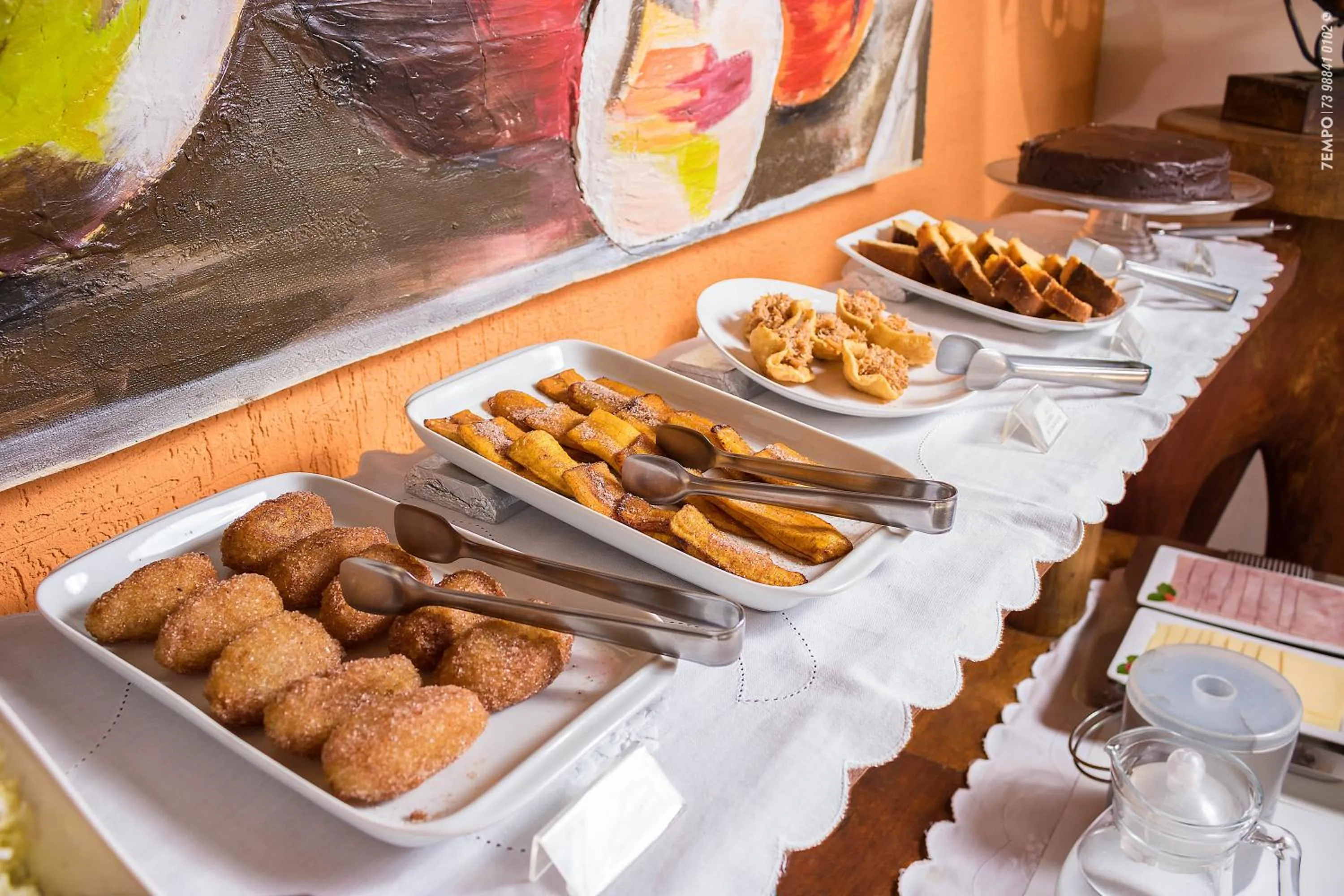 Continental breakfast in Pousada Galeão Santa Anna