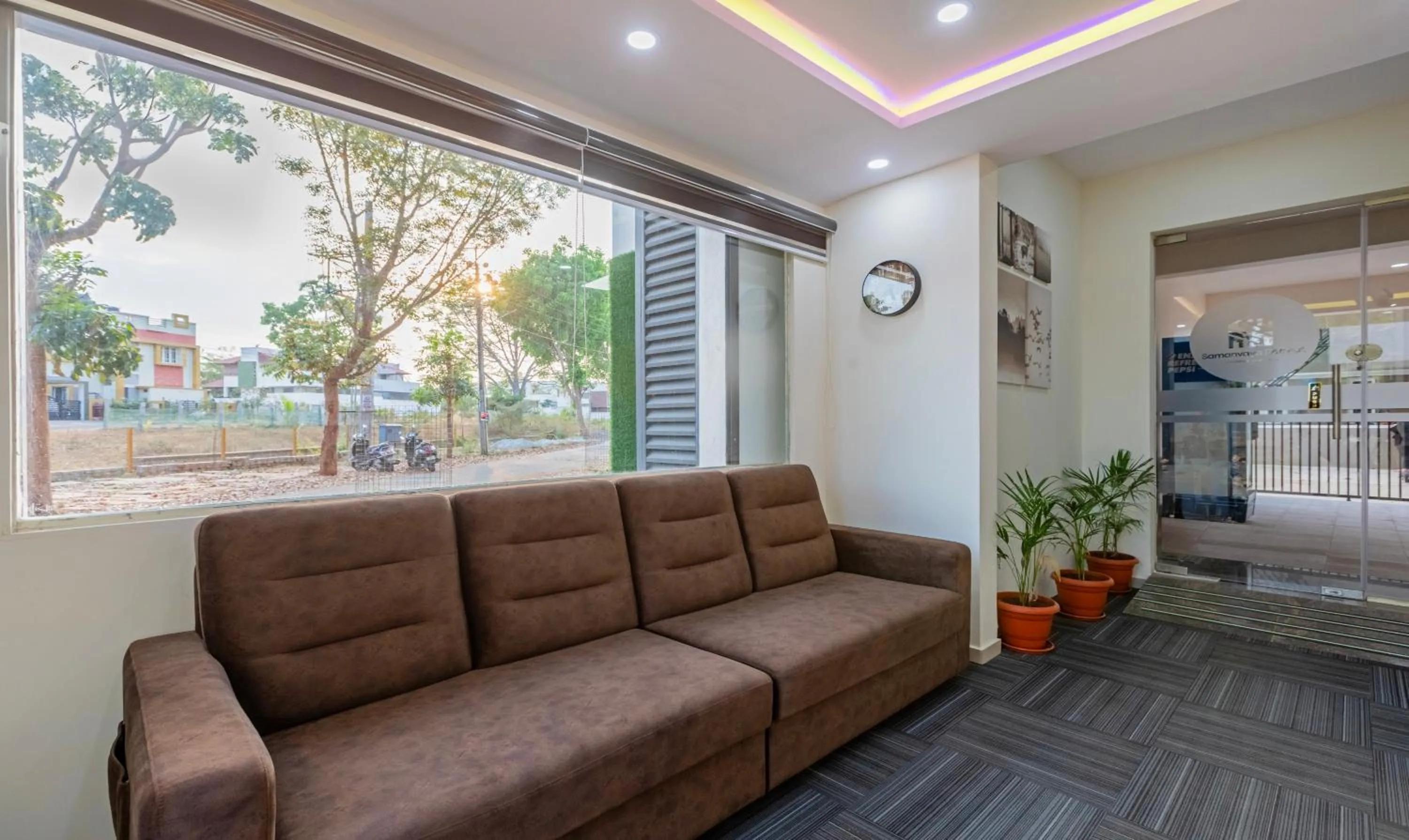 Seating area in Treebo Samanvaya Retreat, Mysore