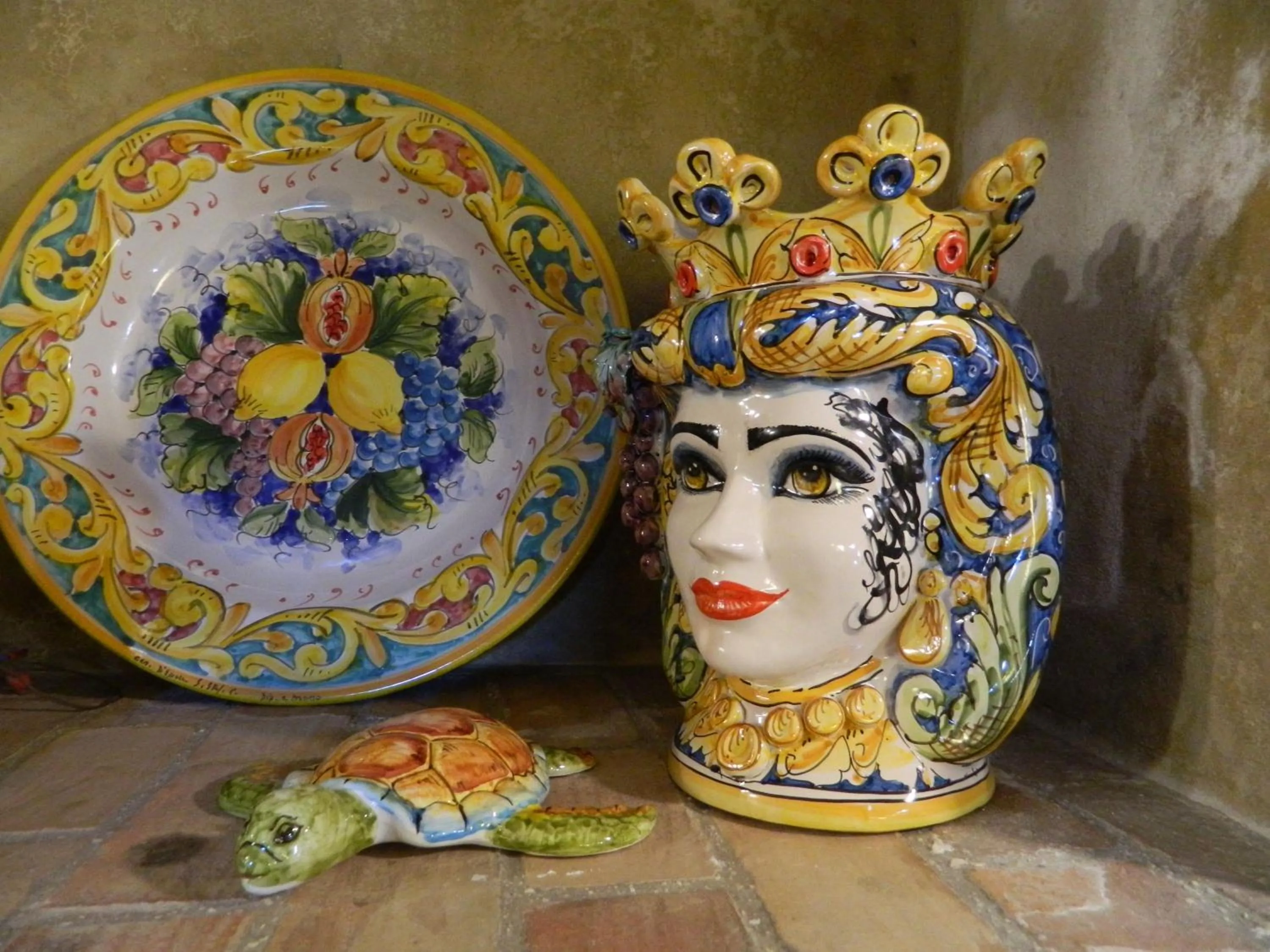 Decorative detail in Agriturismo Passo dei Briganti