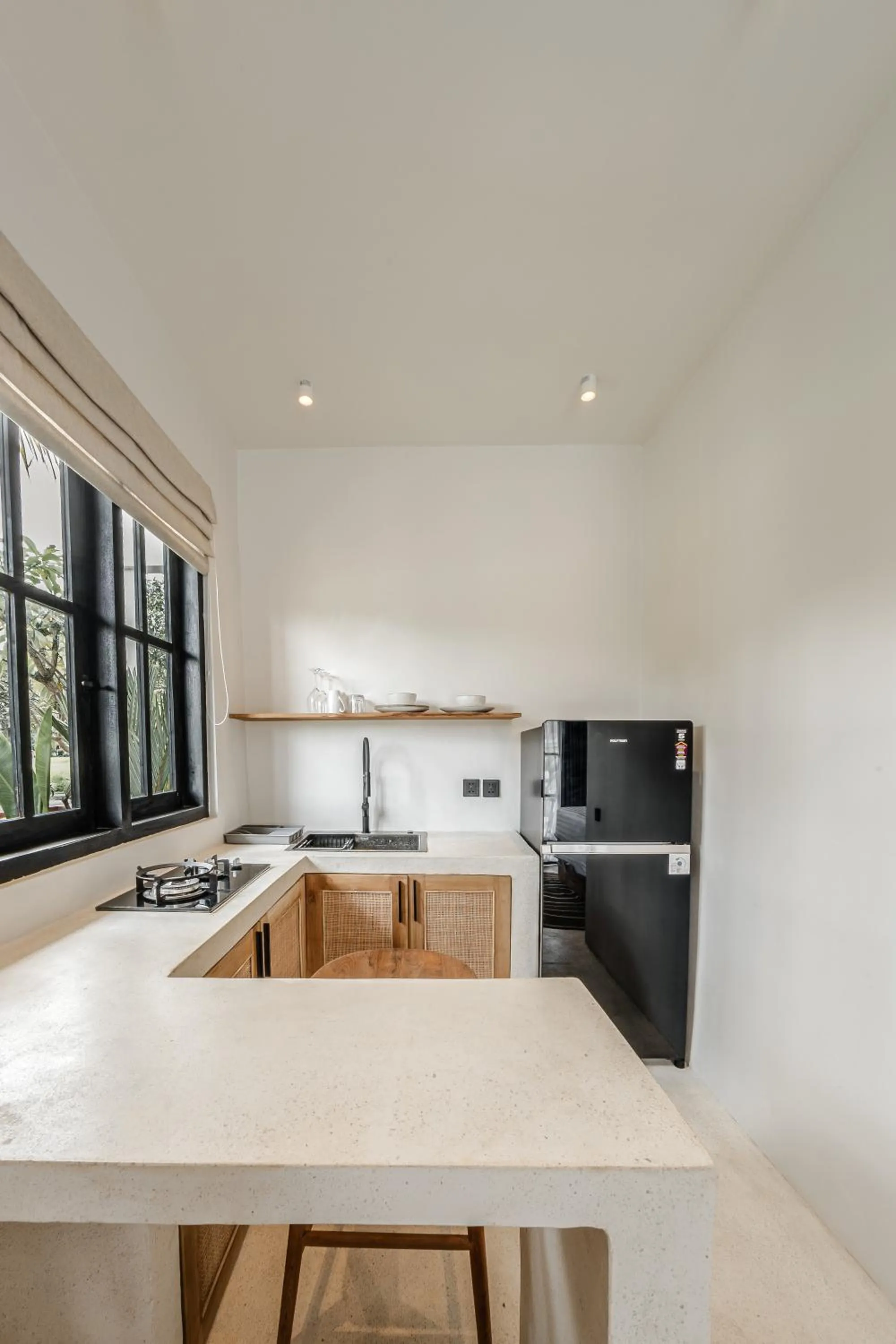 Kitchen or kitchenette in Sarang Apartments by EVDEkimi - Rice field escape with Yoga lounge, Lush garden - Long stay extras