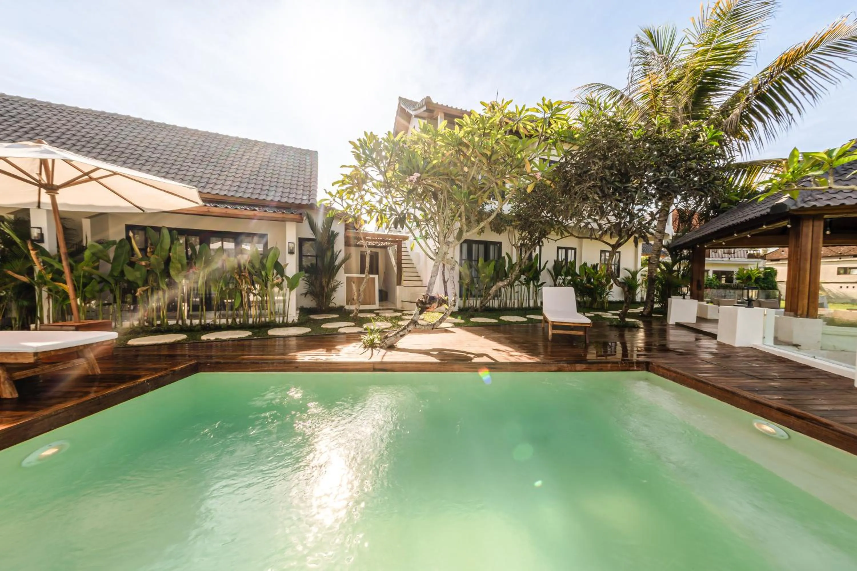 Property building in Sarang Apartments by EVDEkimi - Rice field escape with Yoga lounge, Lush garden - Long stay extras