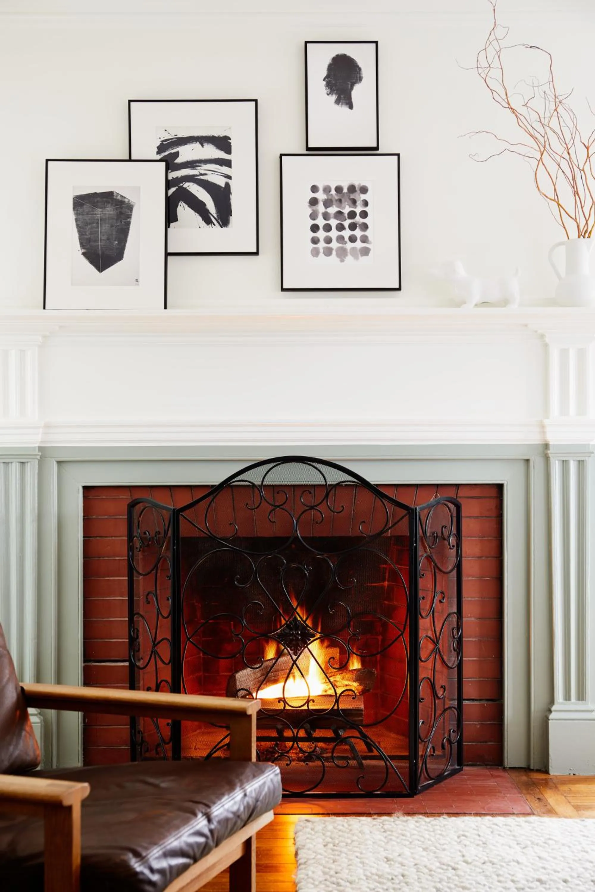 Decorative detail in Blind Tiger Portland - Danforth Street Guest House