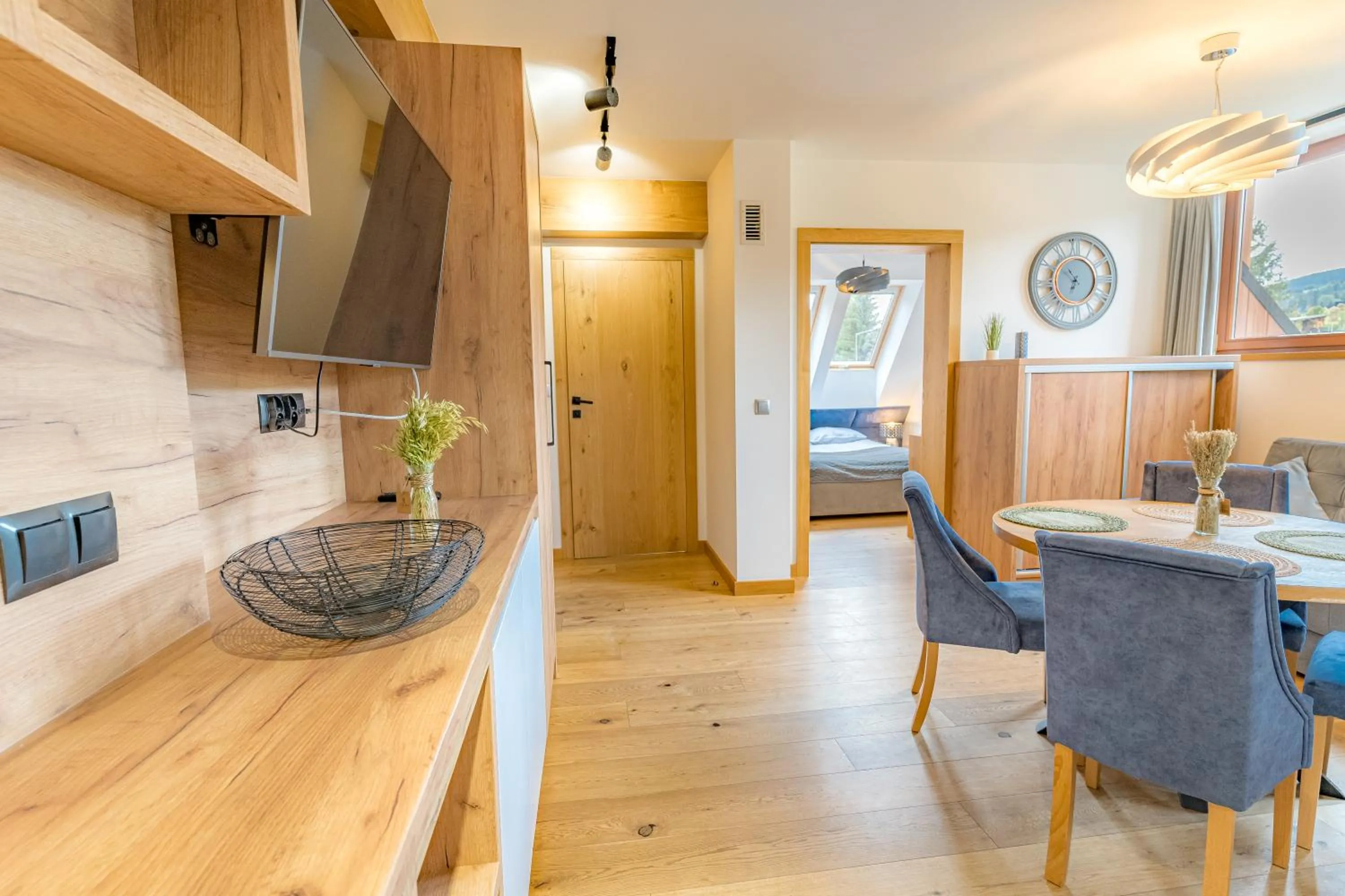 Kitchen or kitchenette, Bed in Residences Tatra Resort & SPA