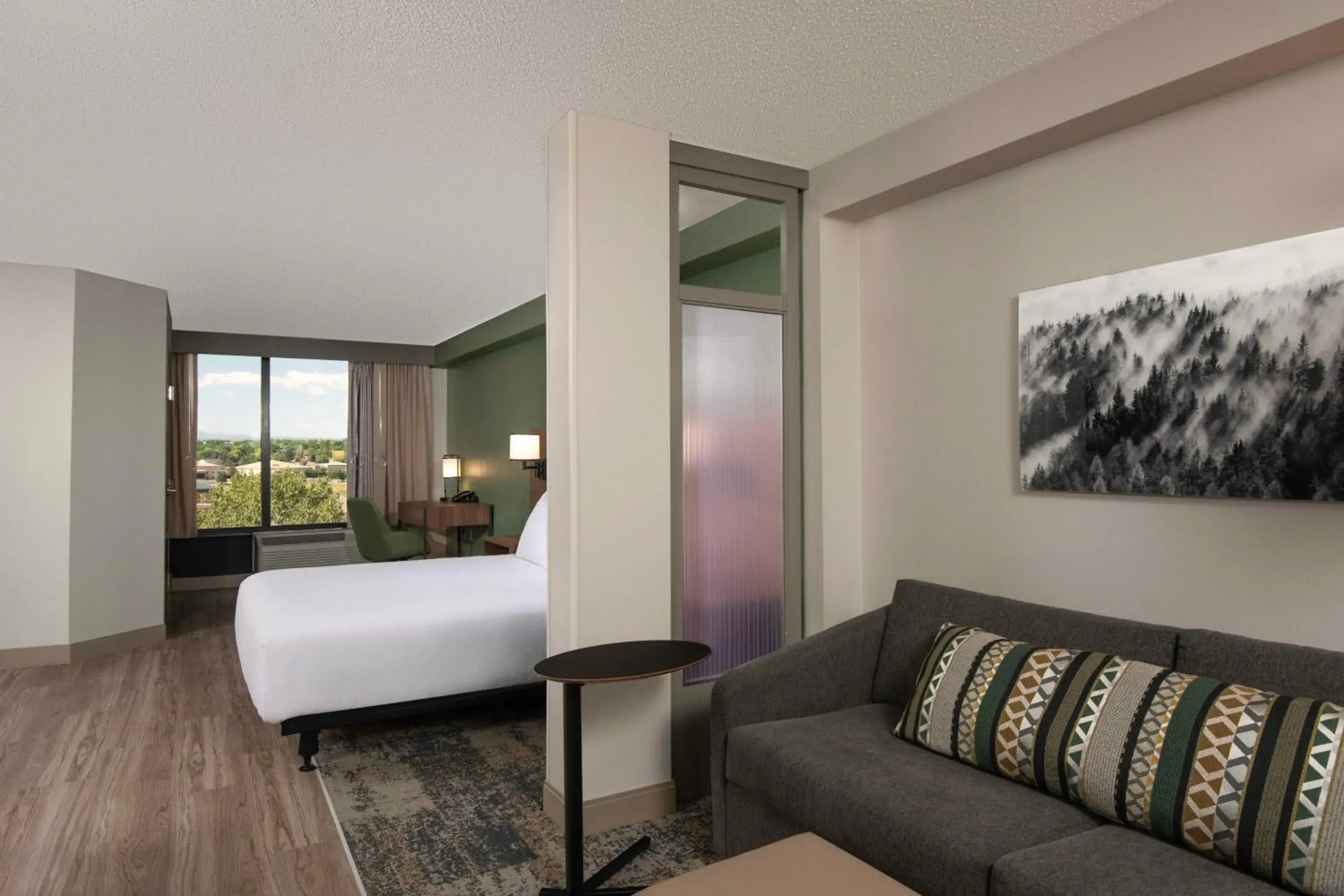 King Room with Sofa Bed and Accessible Tub - Disability Access in Hyatt Place Denver-South/Park Meadows King Room with Sofa Bed and Accessible Tub - Disability Access in Hyatt Place Denver-South/Park Meadows