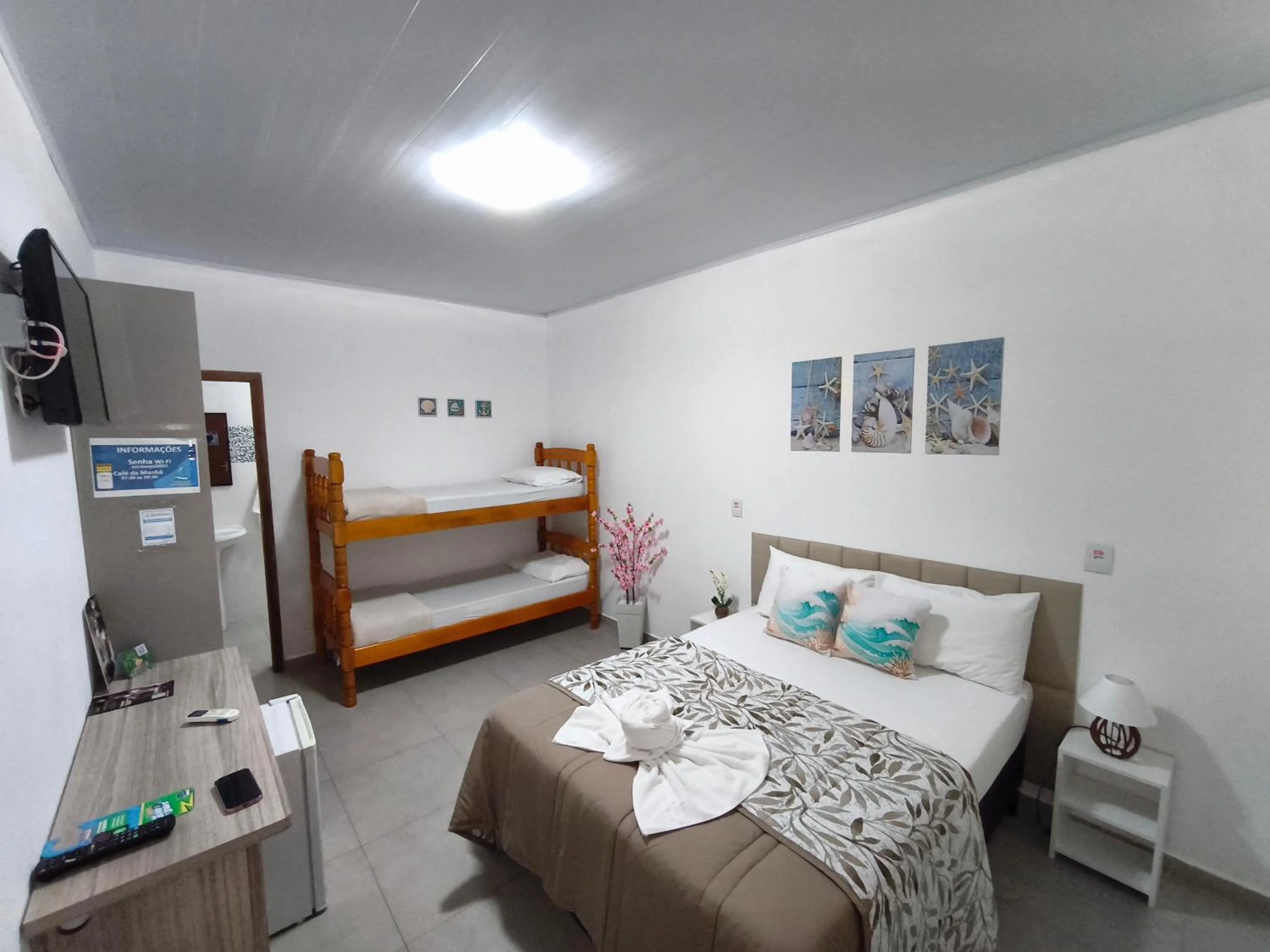 Bed in Pousada Villa Sambaqui