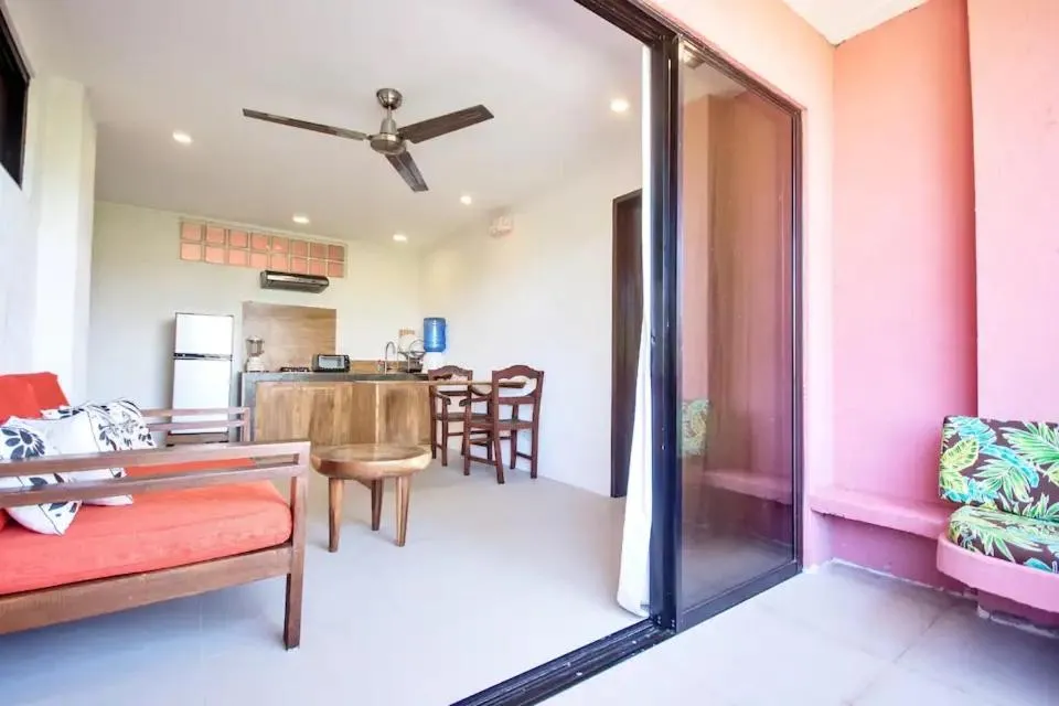 Living room in Biancas Garden Apartments Boracay