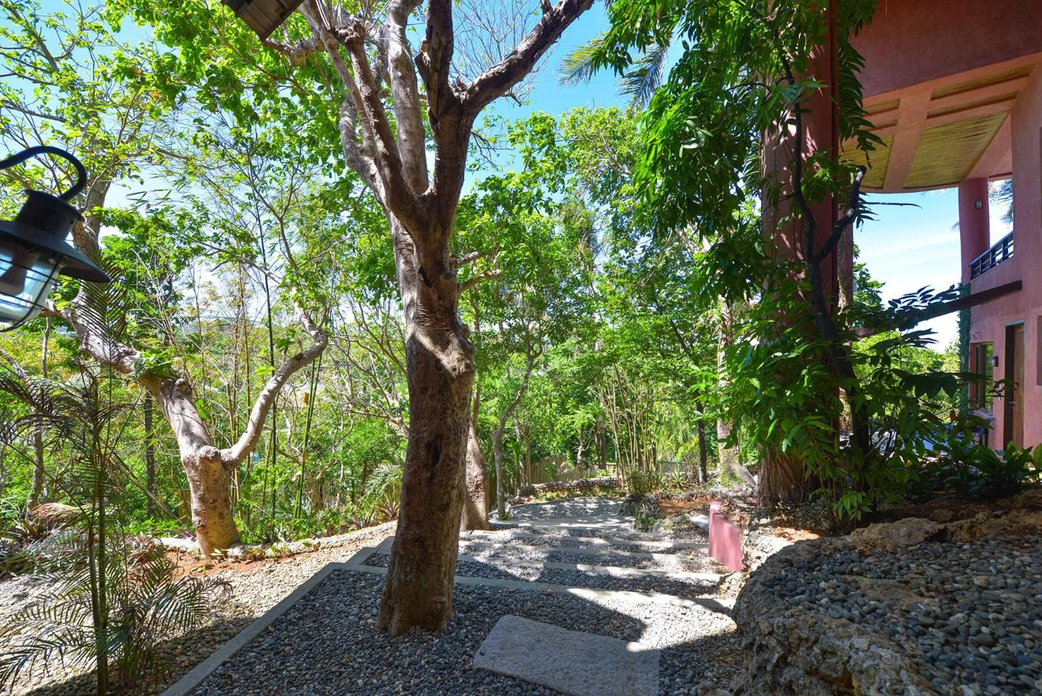 Garden view in Biancas Garden Apartments Boracay