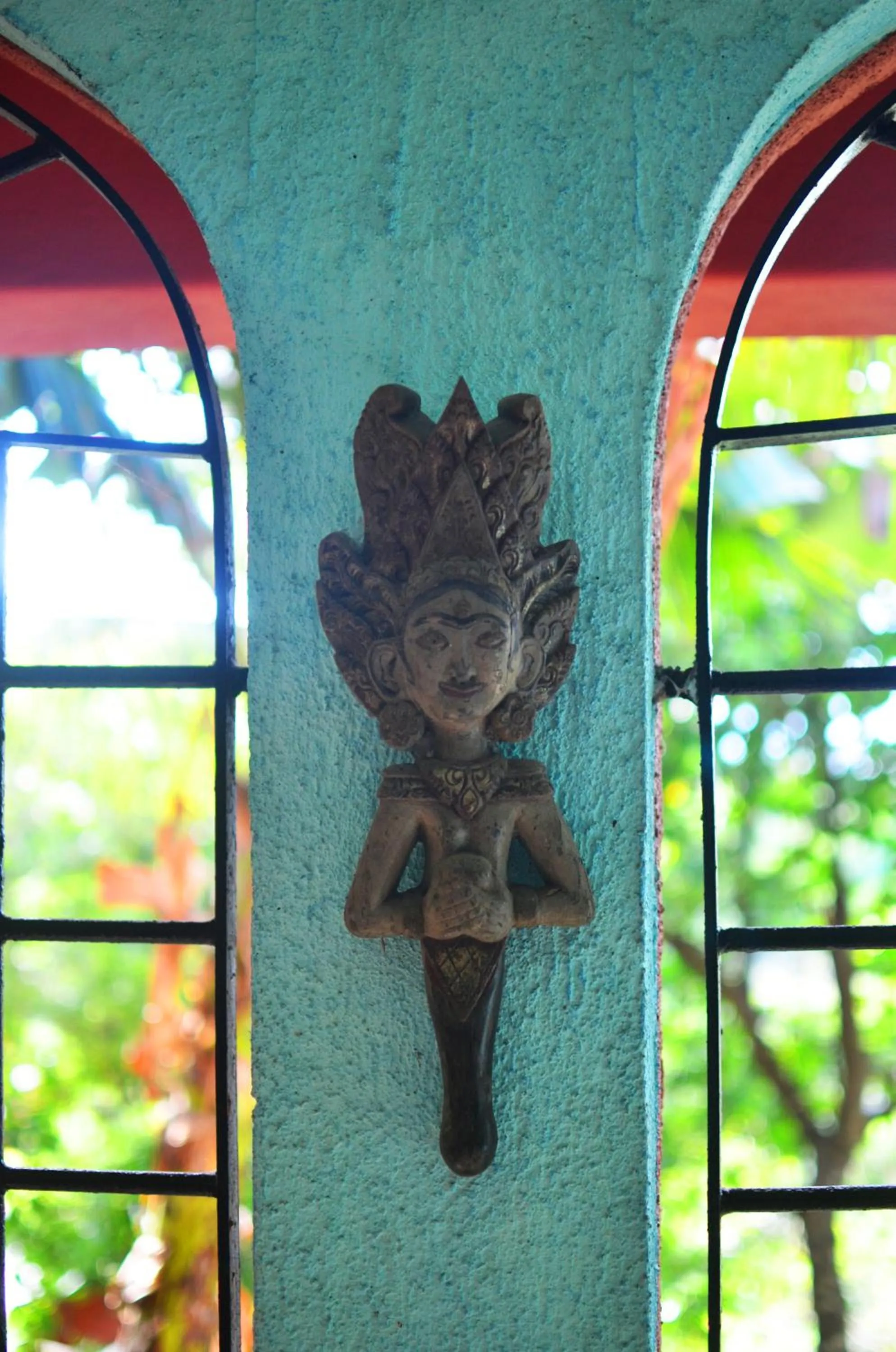 Decorative detail in Biancas Garden Apartments Boracay