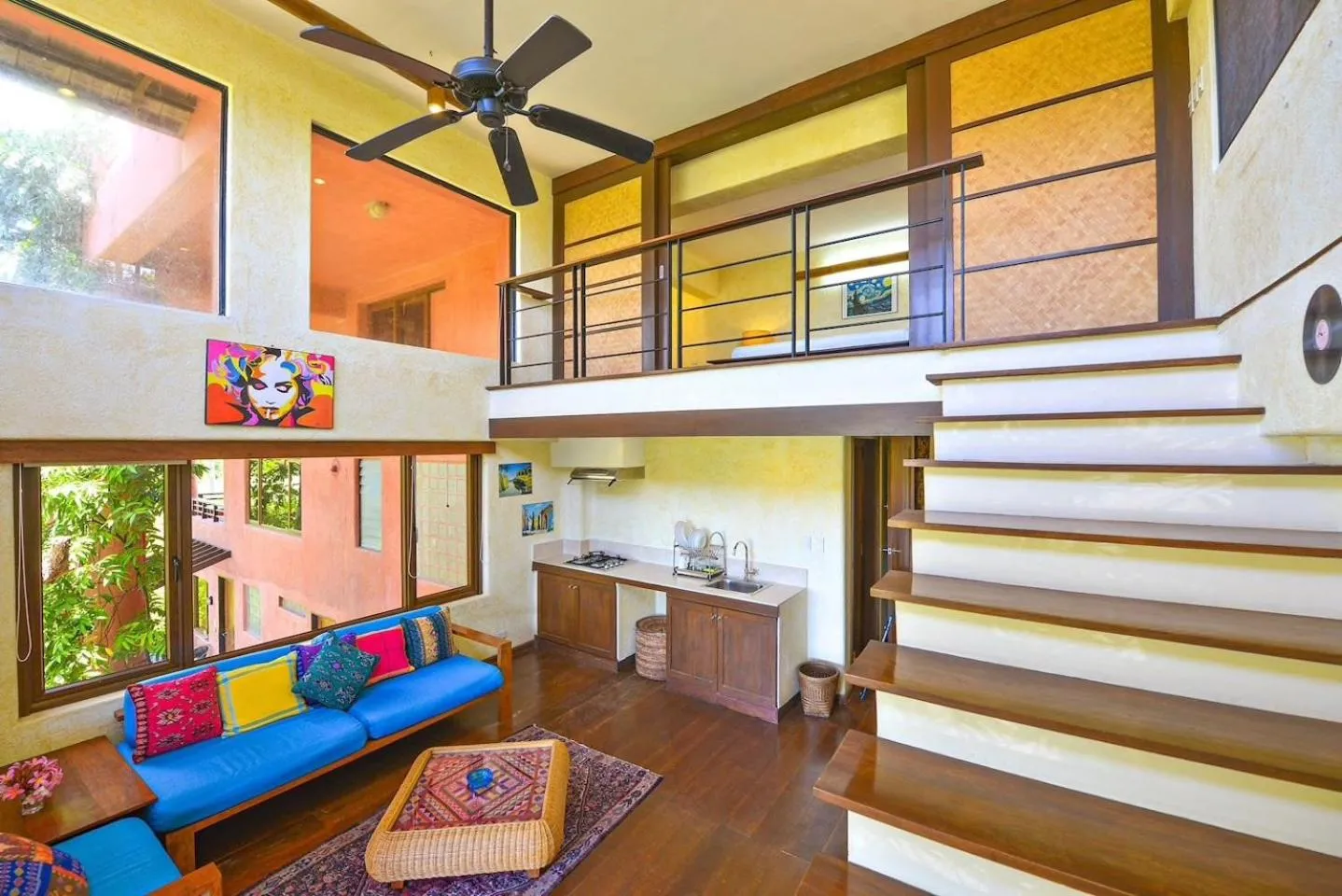 Living room in Biancas Garden Apartments Boracay