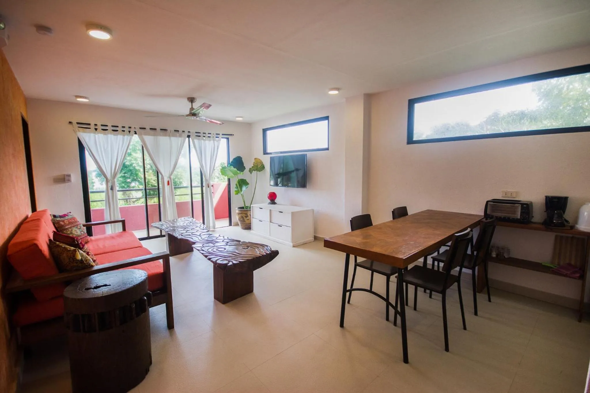 Living room in Biancas Garden Apartments Boracay