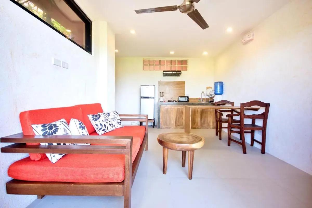 Living room in Biancas Garden Apartments Boracay