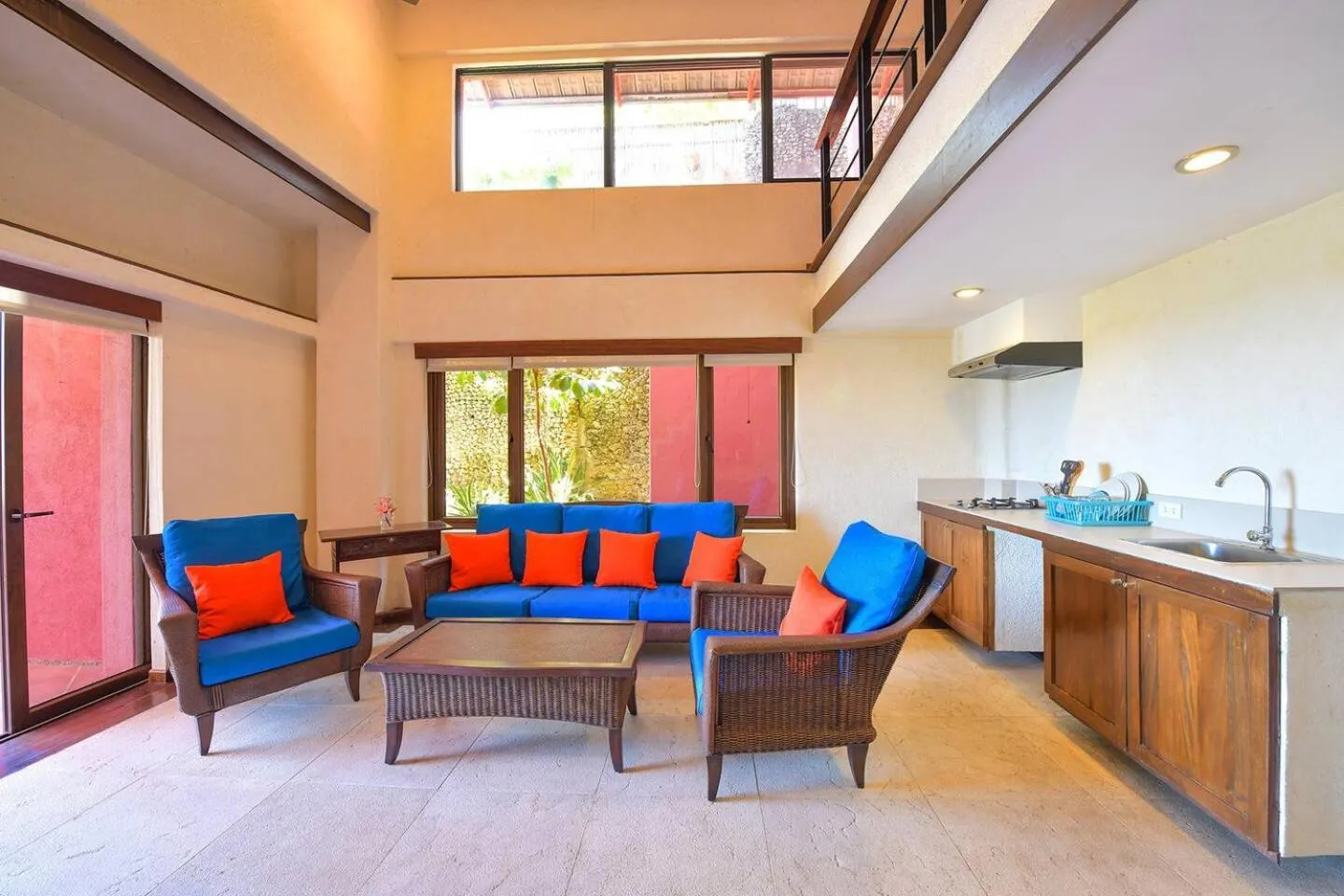 Living room in Biancas Garden Apartments Boracay