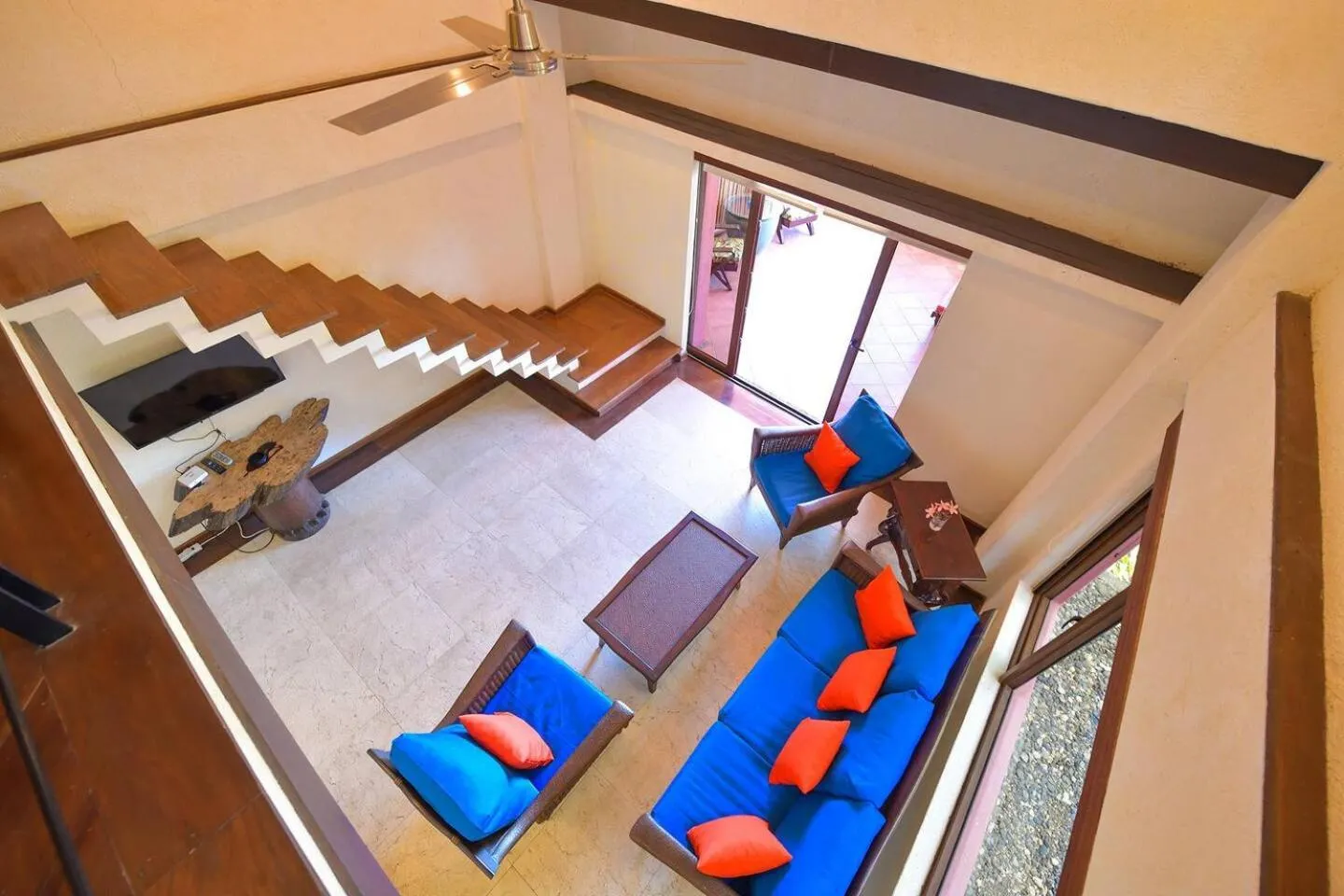 Living room in Biancas Garden Apartments Boracay