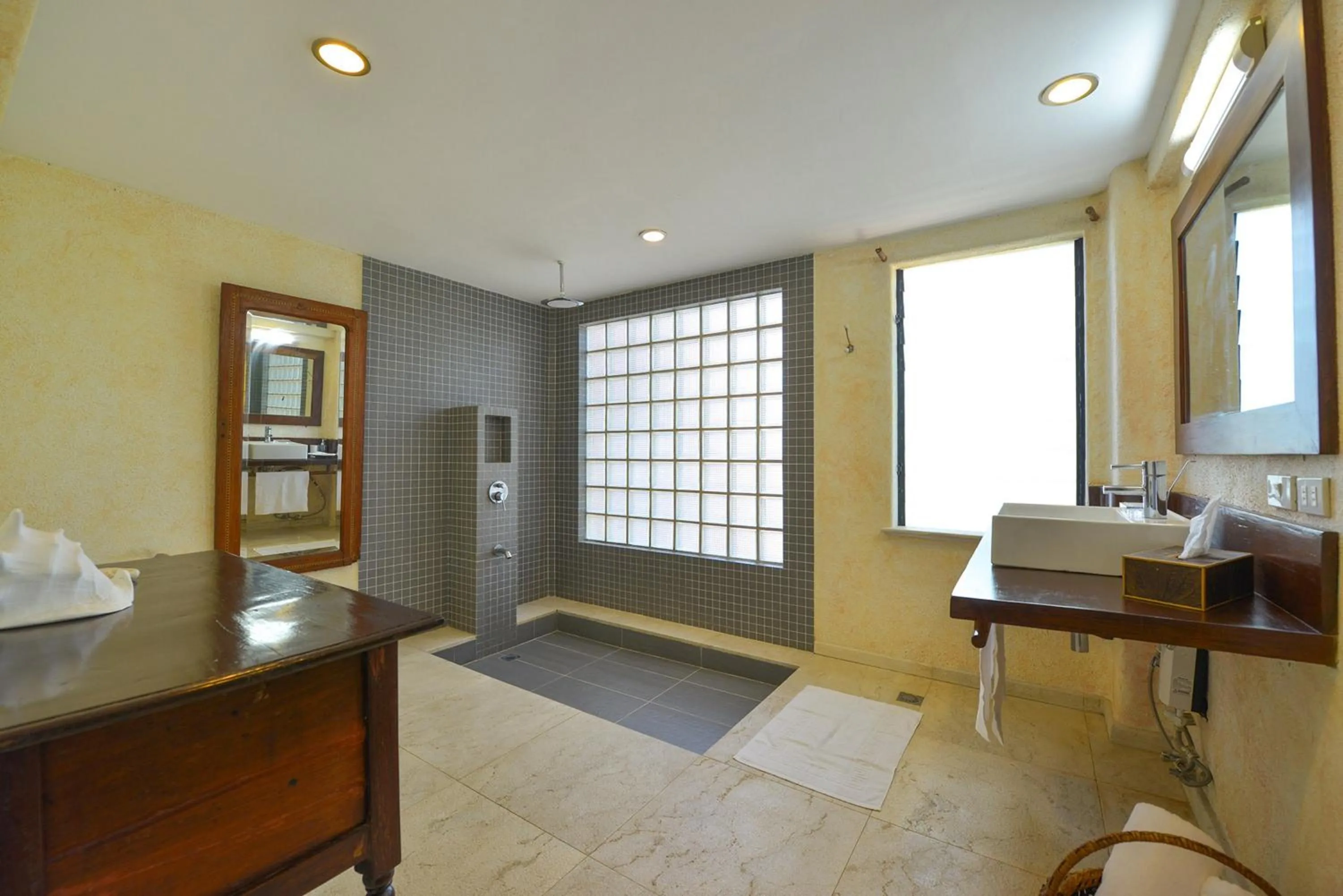 Bathroom, Bed in Biancas Garden Apartments Boracay