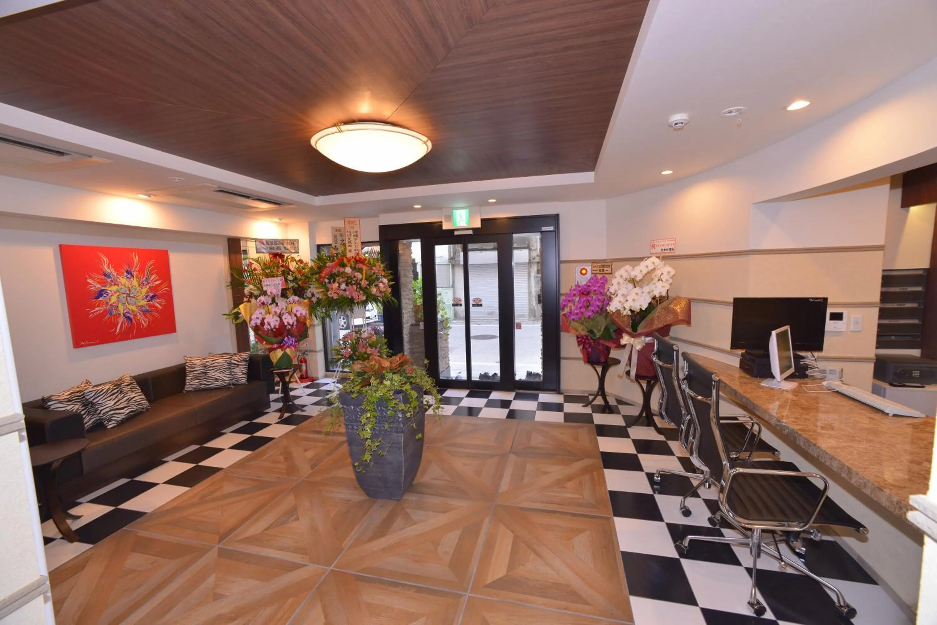 Lobby or reception in Kariyushi LCH. Izumizaki Kencho Mae