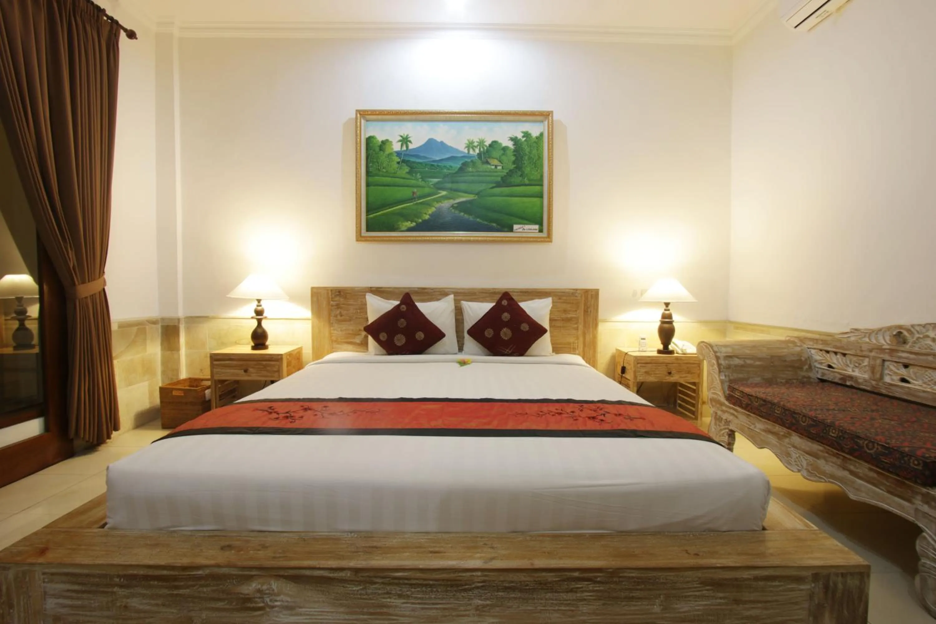 Balcony/Terrace, Bed in Alam Terrace Cottages