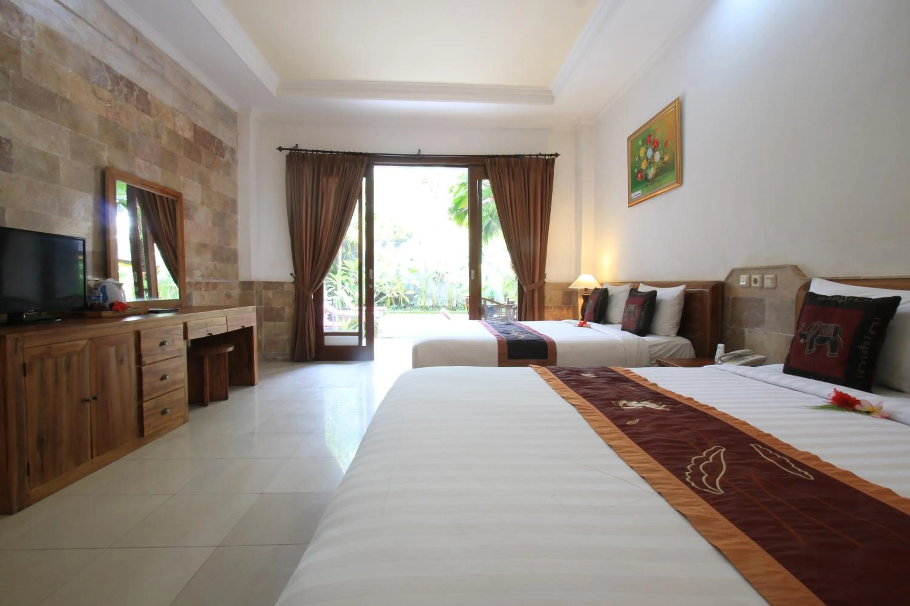 Balcony/Terrace, Bed in Alam Terrace Cottages