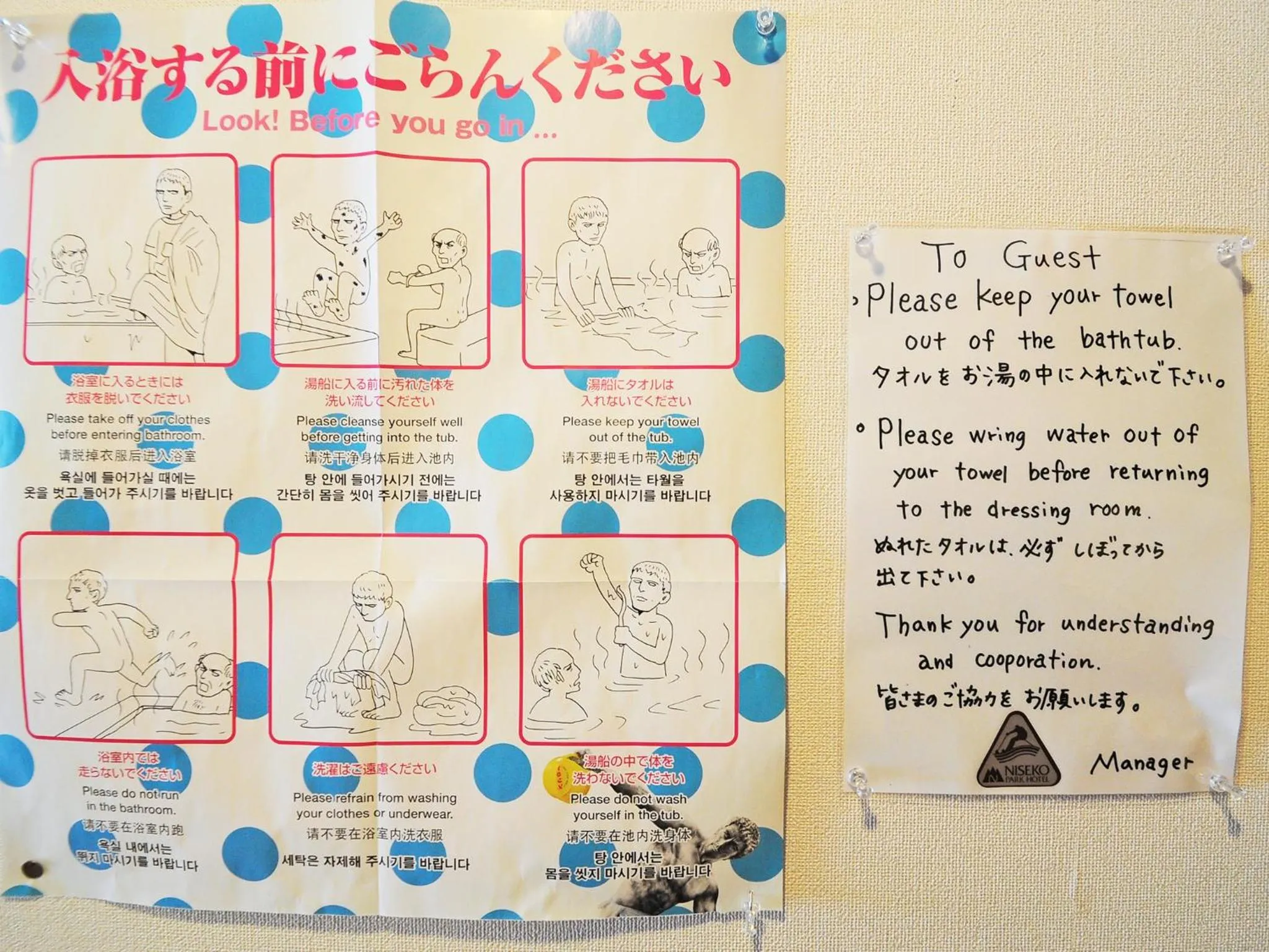 Decorative detail in Niseko Park Hotel