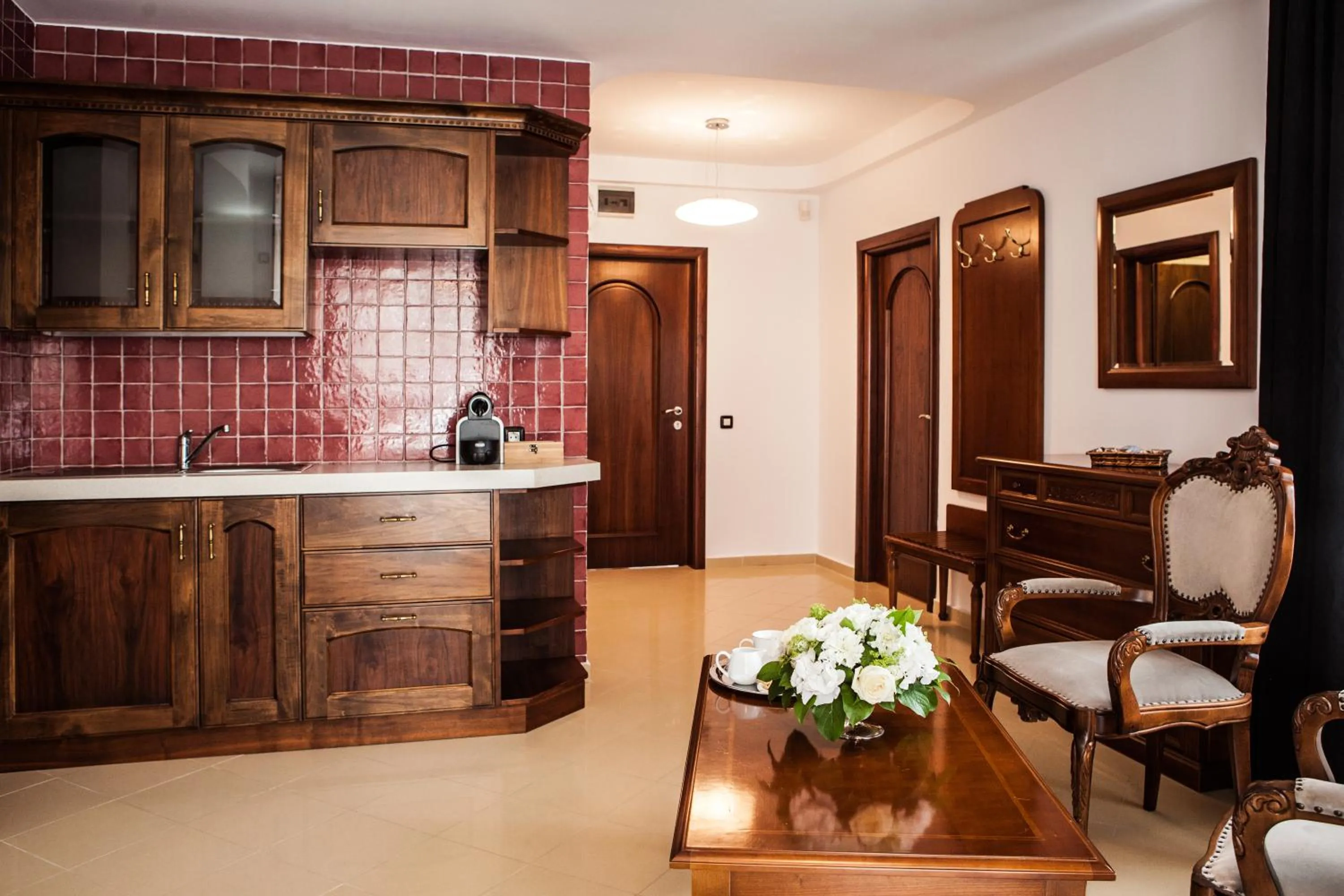 Kitchen or kitchenette in El Locanda Boutique Hotel