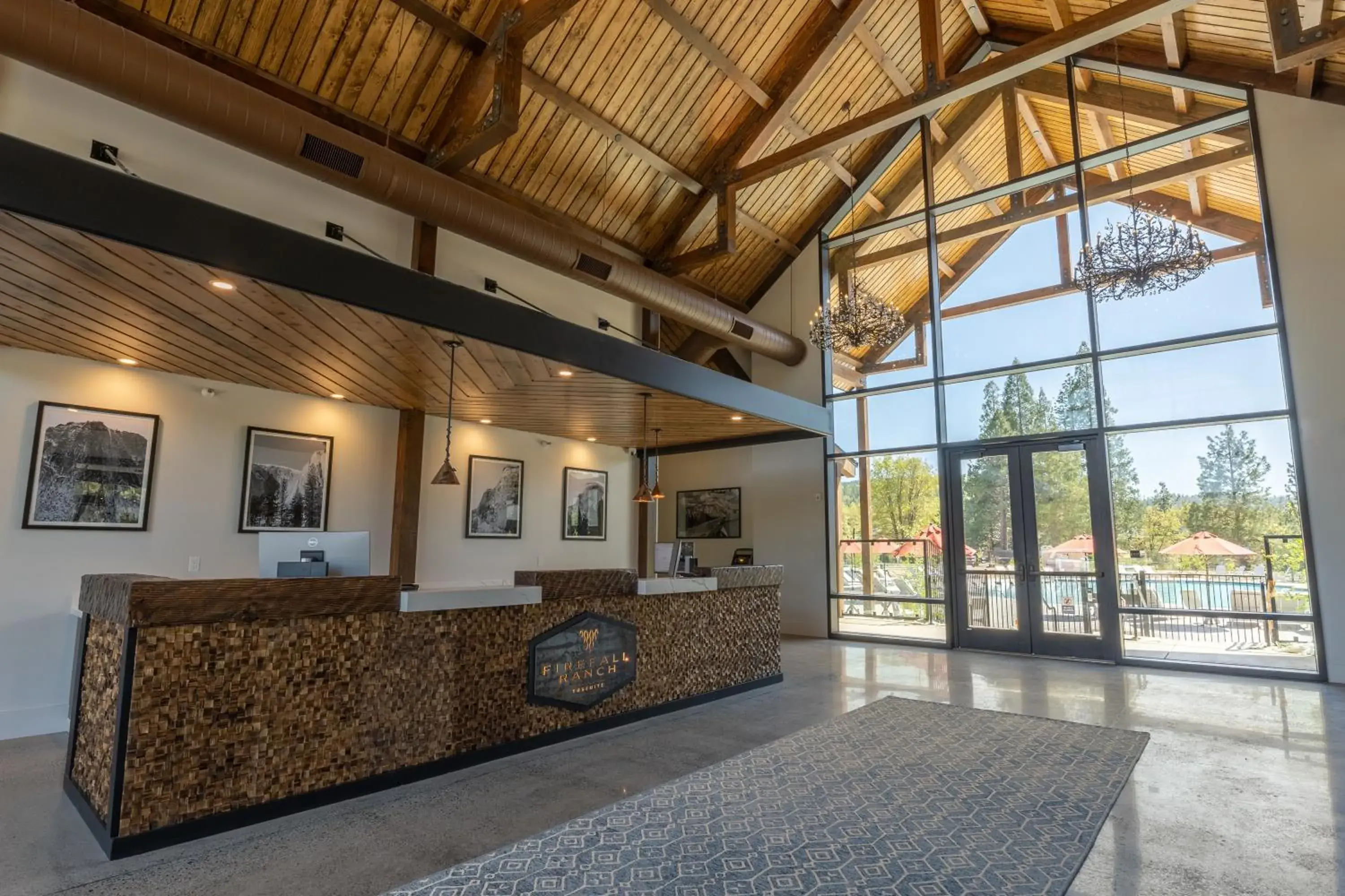 Lobby or reception in Firefall Ranch Yosemite Lobby or reception in Firefall Ranch Yosemite