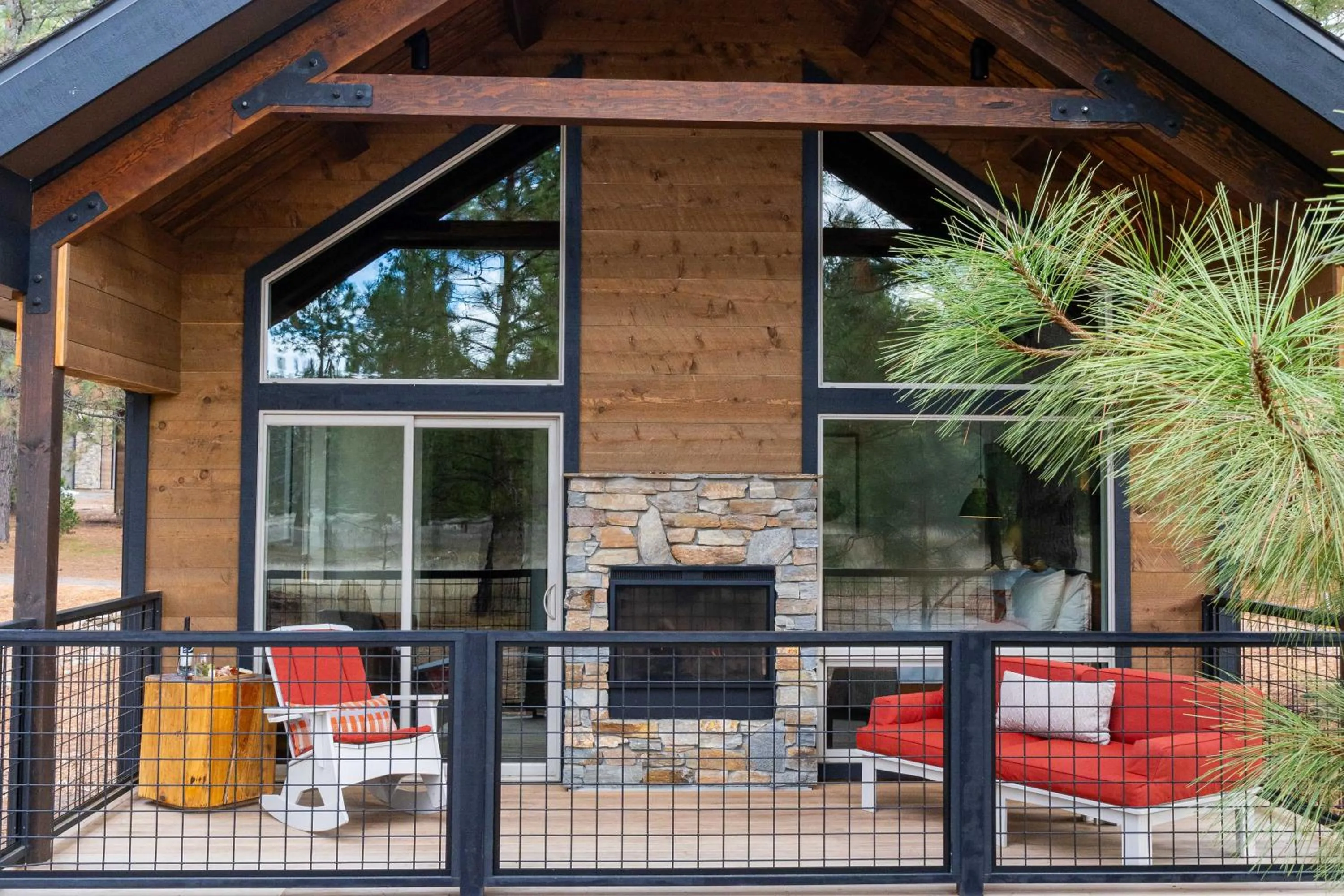 Patio in Firefall Ranch Yosemite