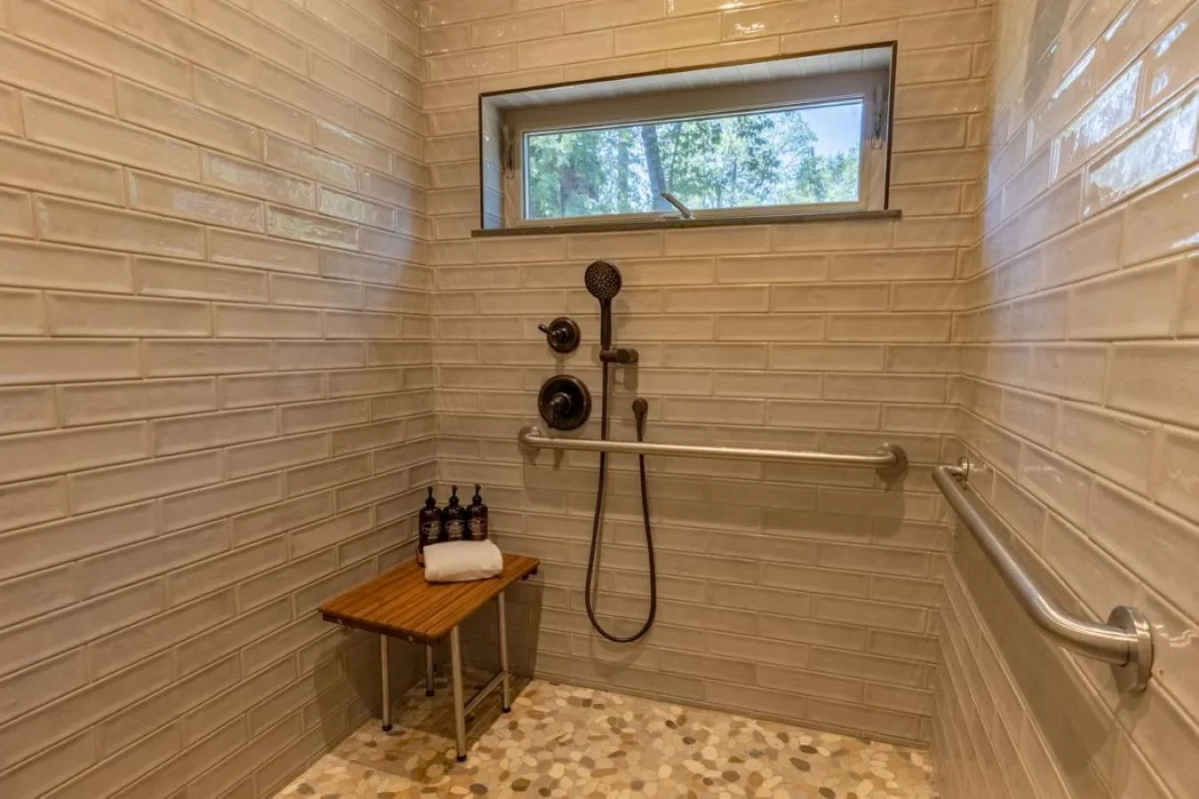 Shower in Firefall Ranch Yosemite