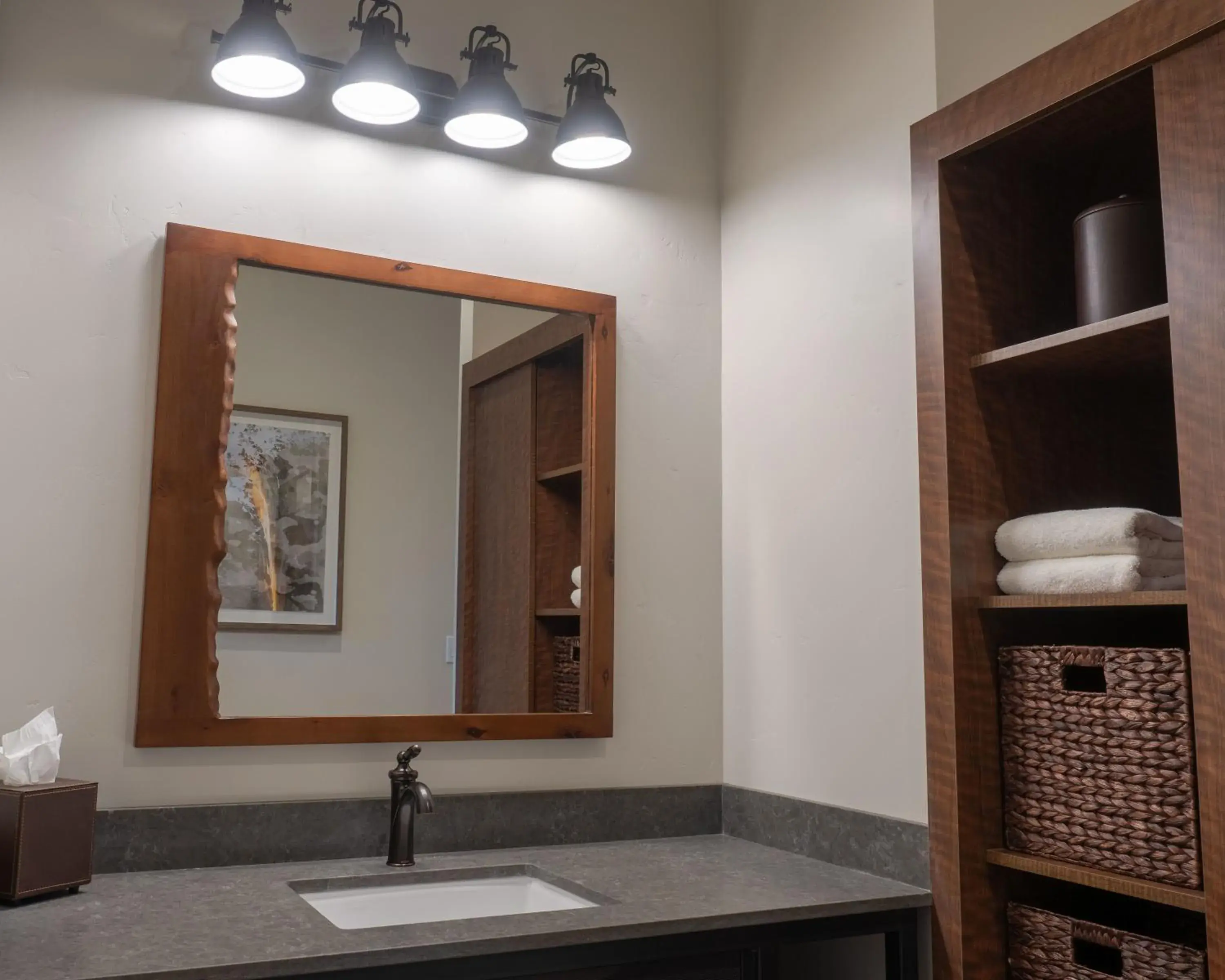 Bathroom in Firefall Ranch Yosemite Bathroom in Firefall Ranch Yosemite