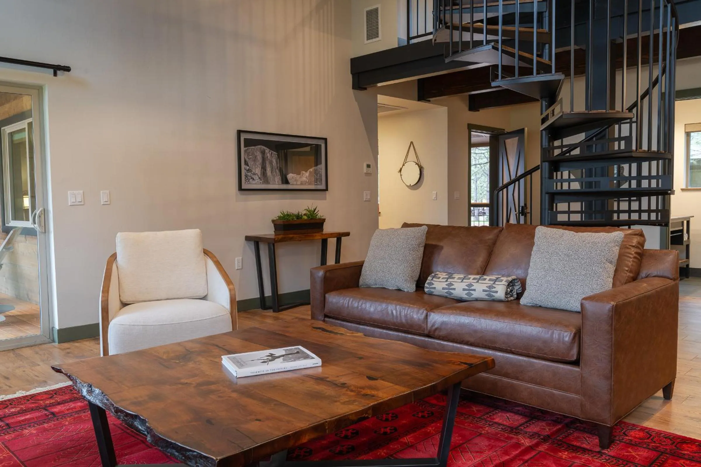 Living room in Firefall Ranch Yosemite