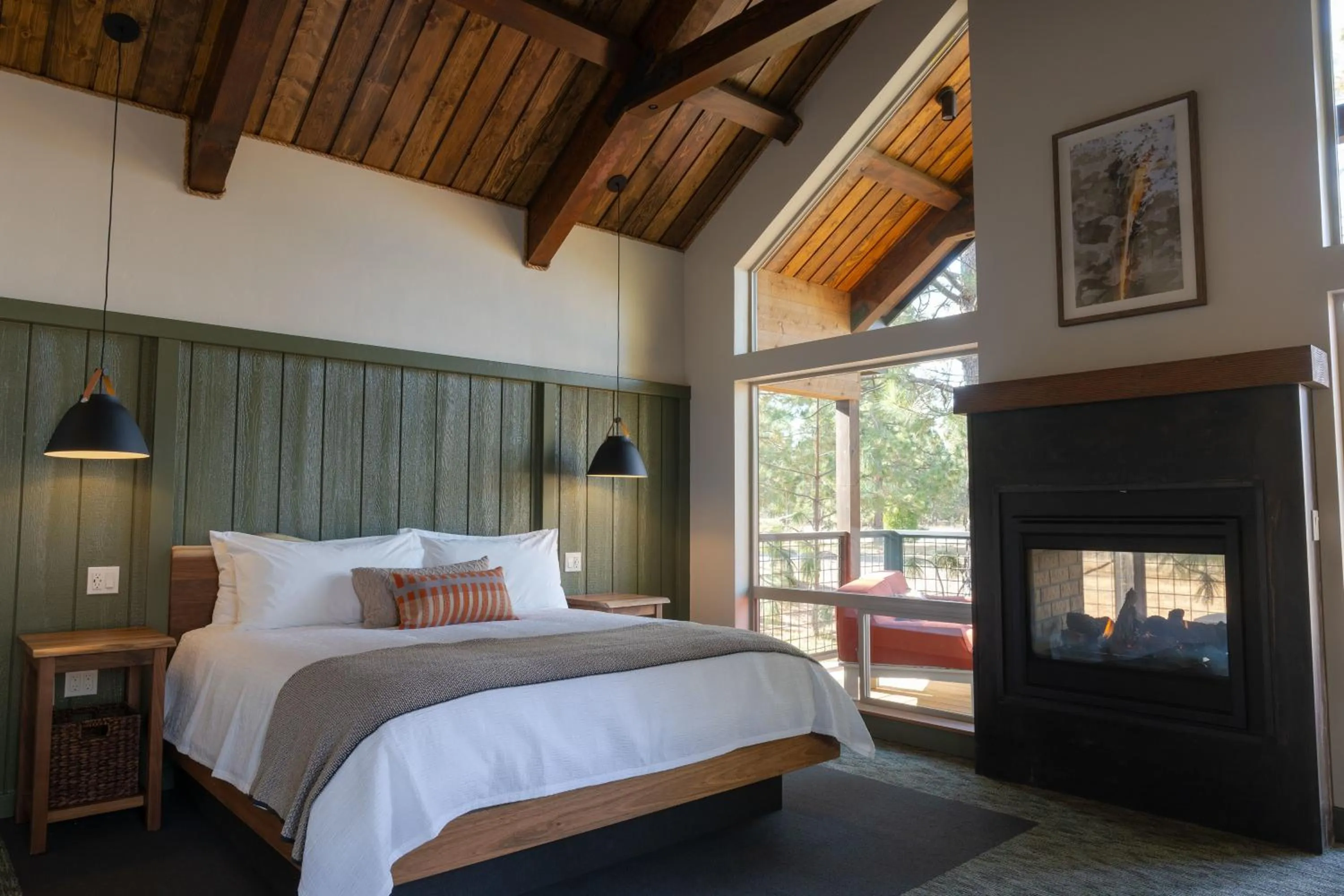 Bed in Firefall Ranch Yosemite