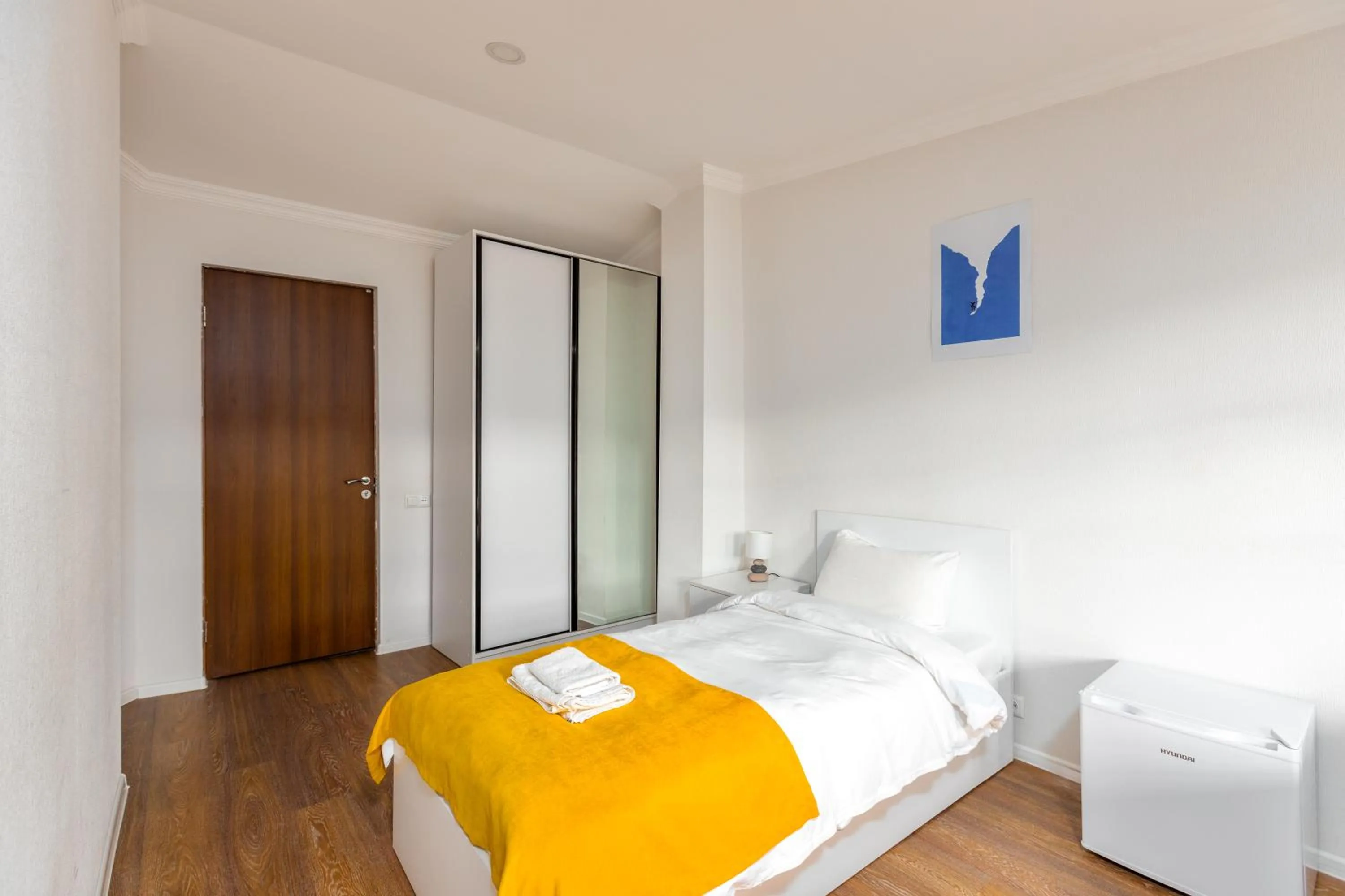 towels, Bed in Sunny Hotel Tbilisi